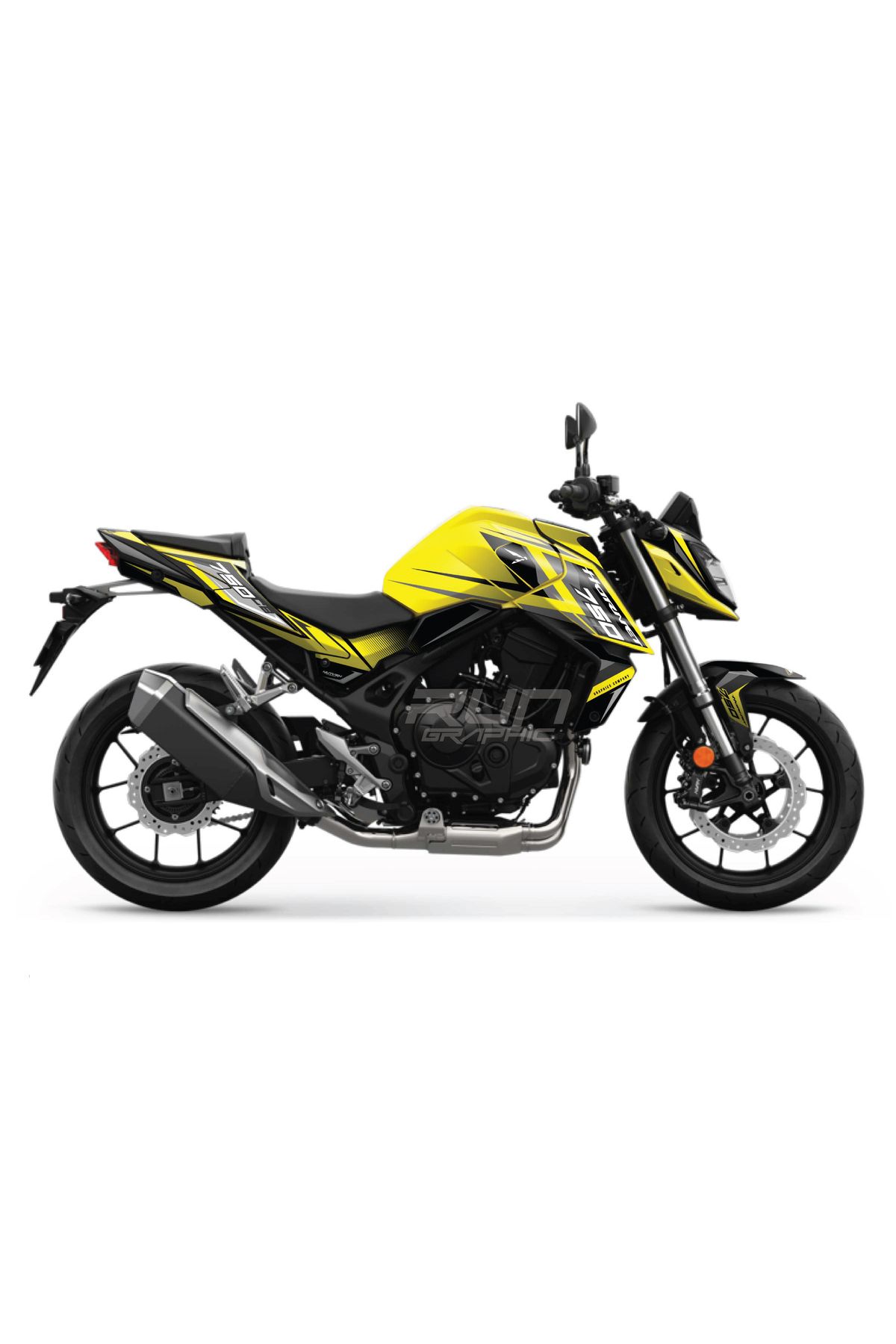 Run Grafik Shop HONDA HORNET 750 2023-2025 DRAW KAPLAMA GRAFİK SET KİT