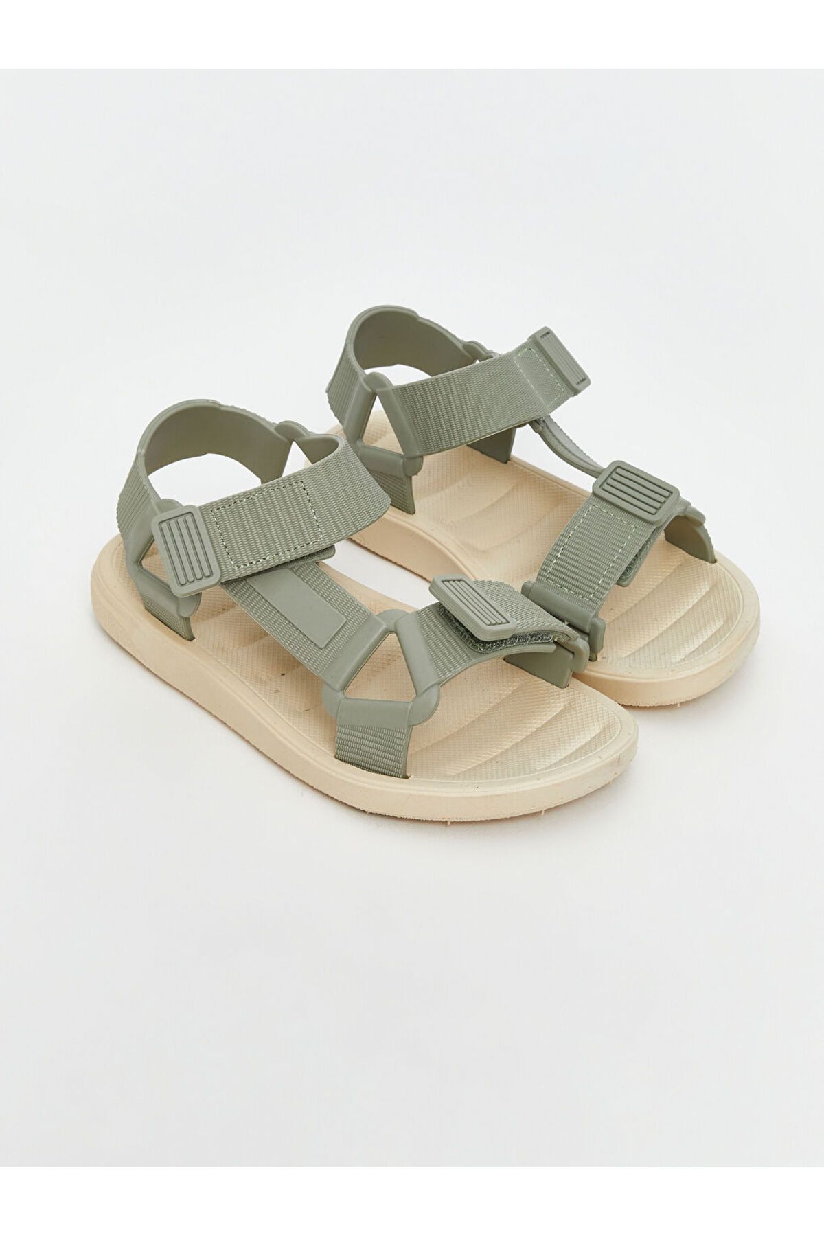 LC Waikiki LCW STEPS Yeşil Cırt Cırtlı Erkek Çocuk Sandalet