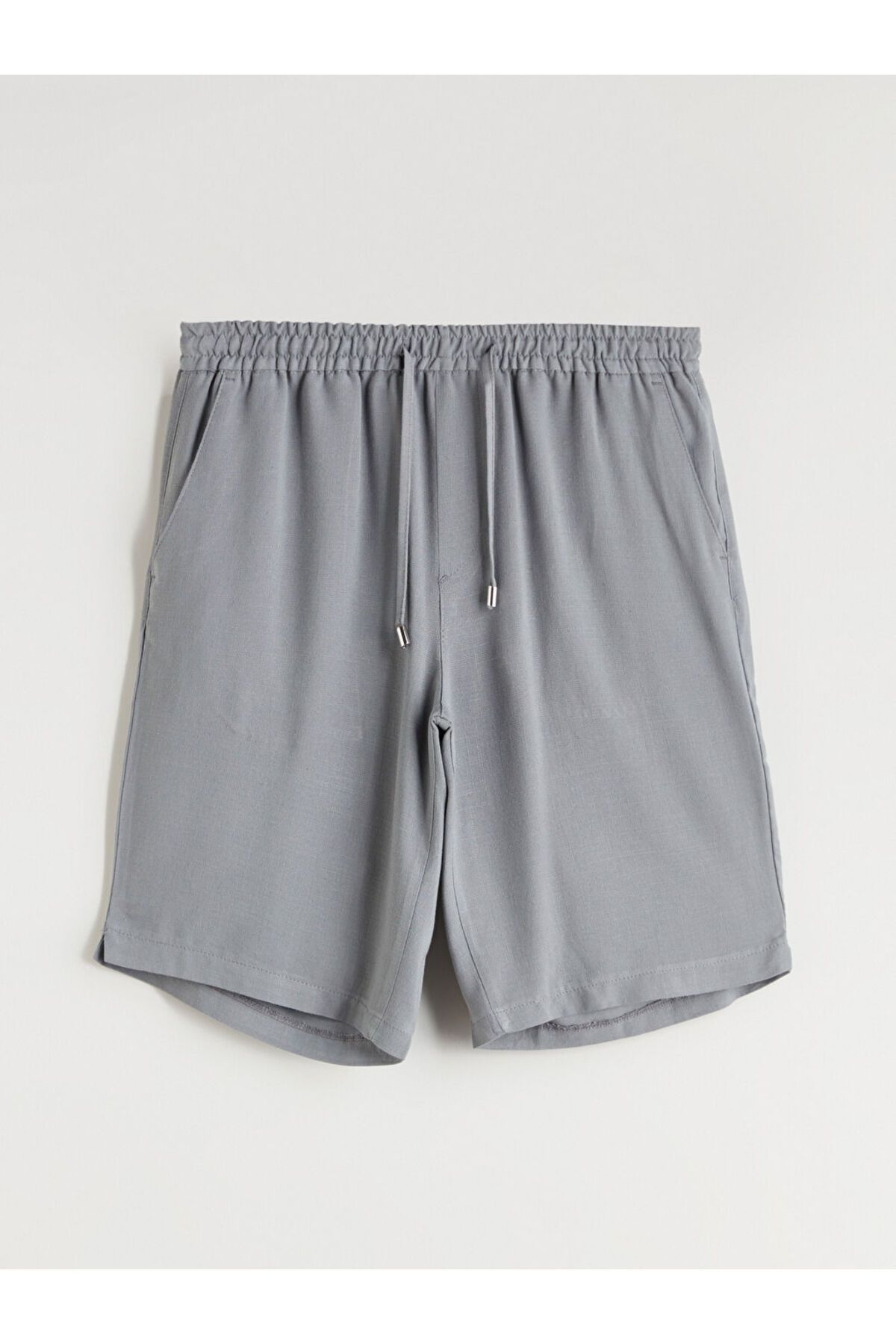 LC Waikiki-Ανδρικό σορτς Standard Mold Linen Blend 5