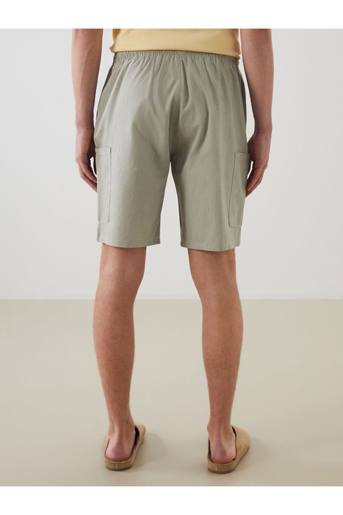 LC Waikiki-Sparkling Selections from Shining Store |   Jeans Khaki Comfortable Fit Men's Jean Shorts 4