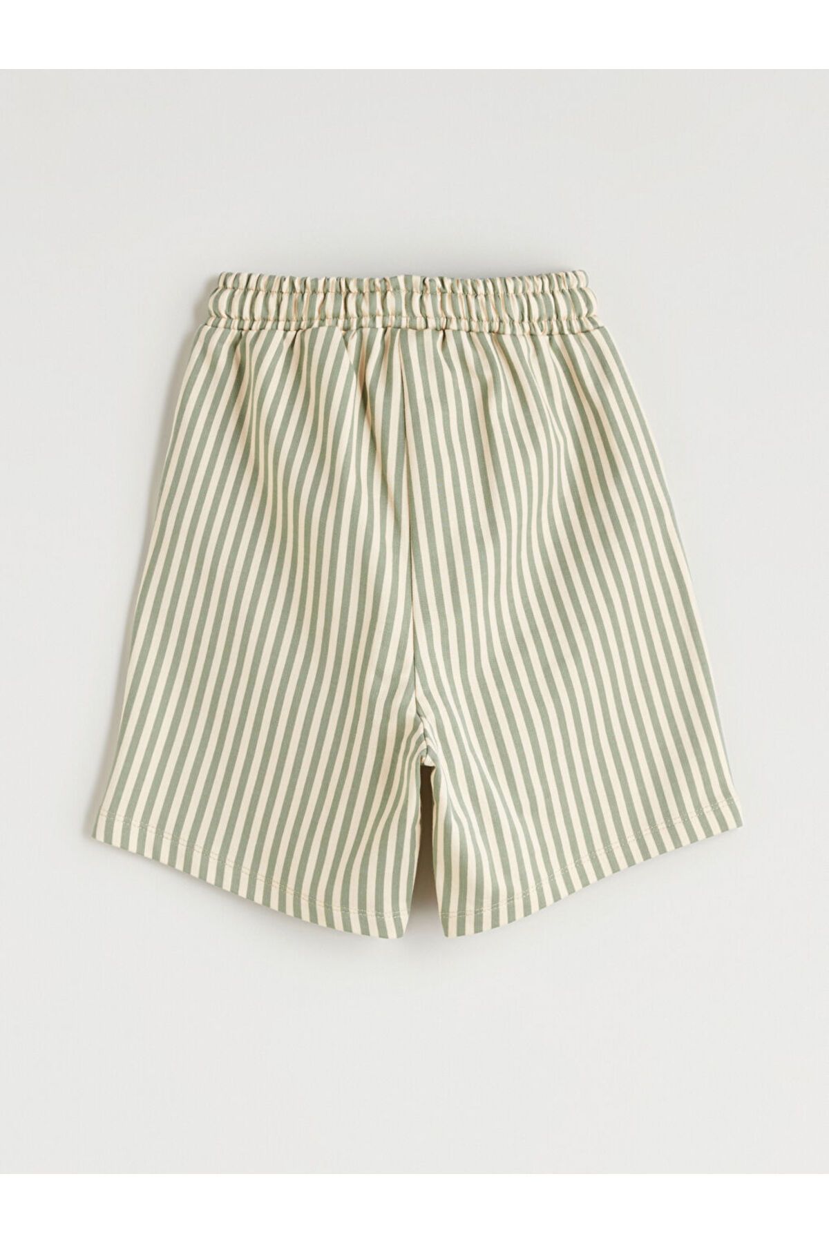 LC Waikiki-Sparkling Selections from Shining Store |   Green Elastic Waist Striped Boy's Shorts 3