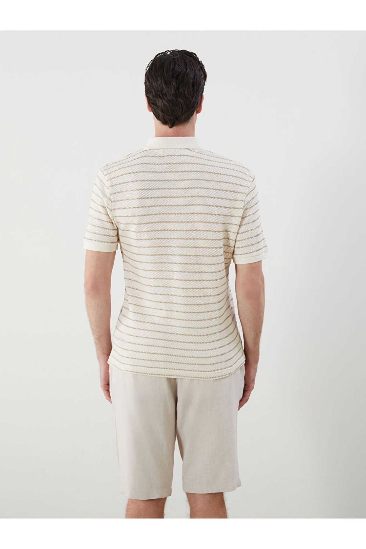 LC Waikiki-New Season Polo Neck Striped Men's T-Shirt - S5J169Z8 4