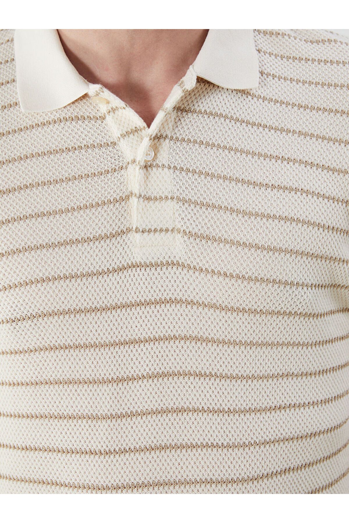 LC Waikiki-New Season Polo Neck Striped Men's T-Shirt - S5J169Z8 3