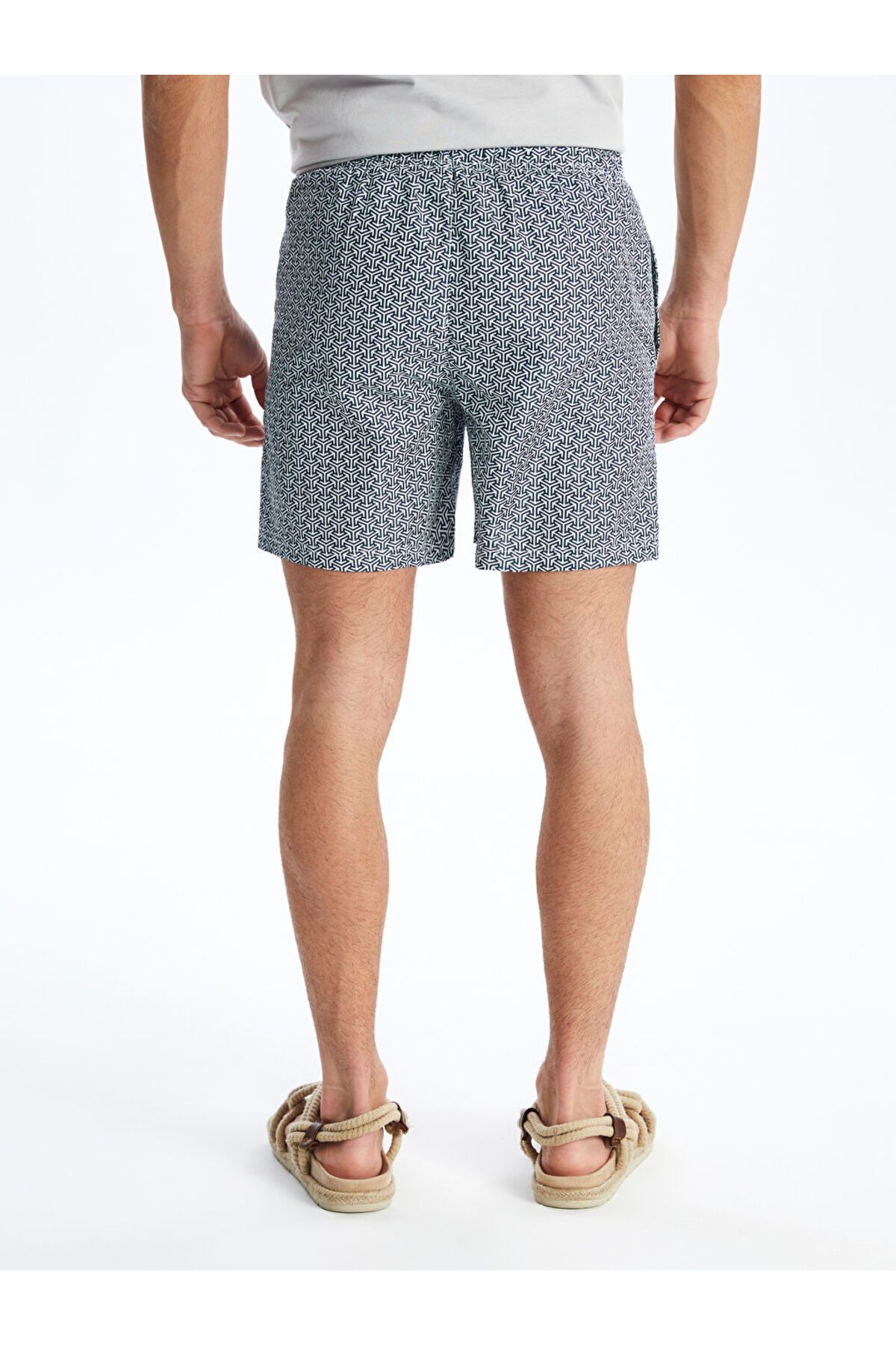 LC Waikiki-Short Length Patterned Men's Sea Shorts 5