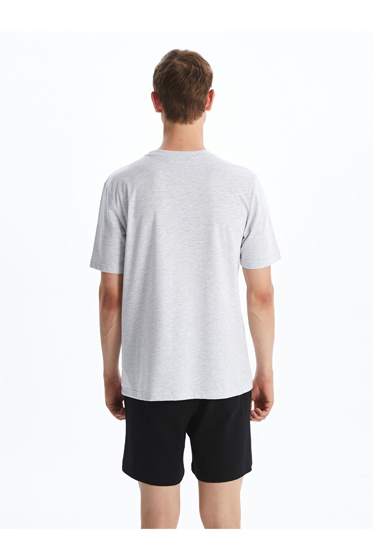 LC Waikiki-New Season Crew Neck Βαμβακερό Ανδρικό Tisort - S5N342Z8 4