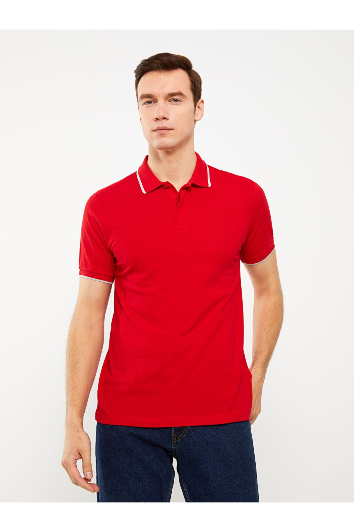LC Waikiki Polo Yaka Kısa Kollu Pike Erkek Tişört