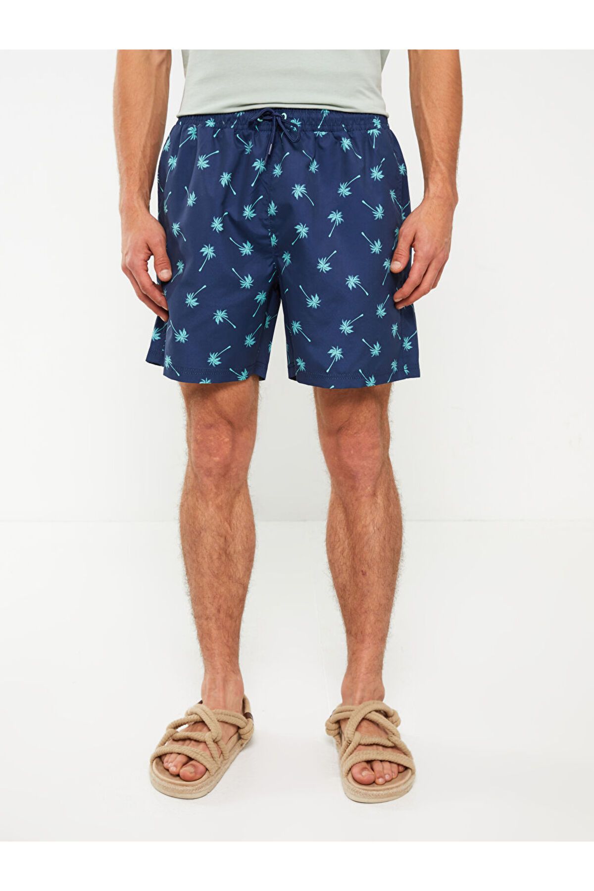 LC Waikiki-Short Length Patterned Men's Sea Shorts 3