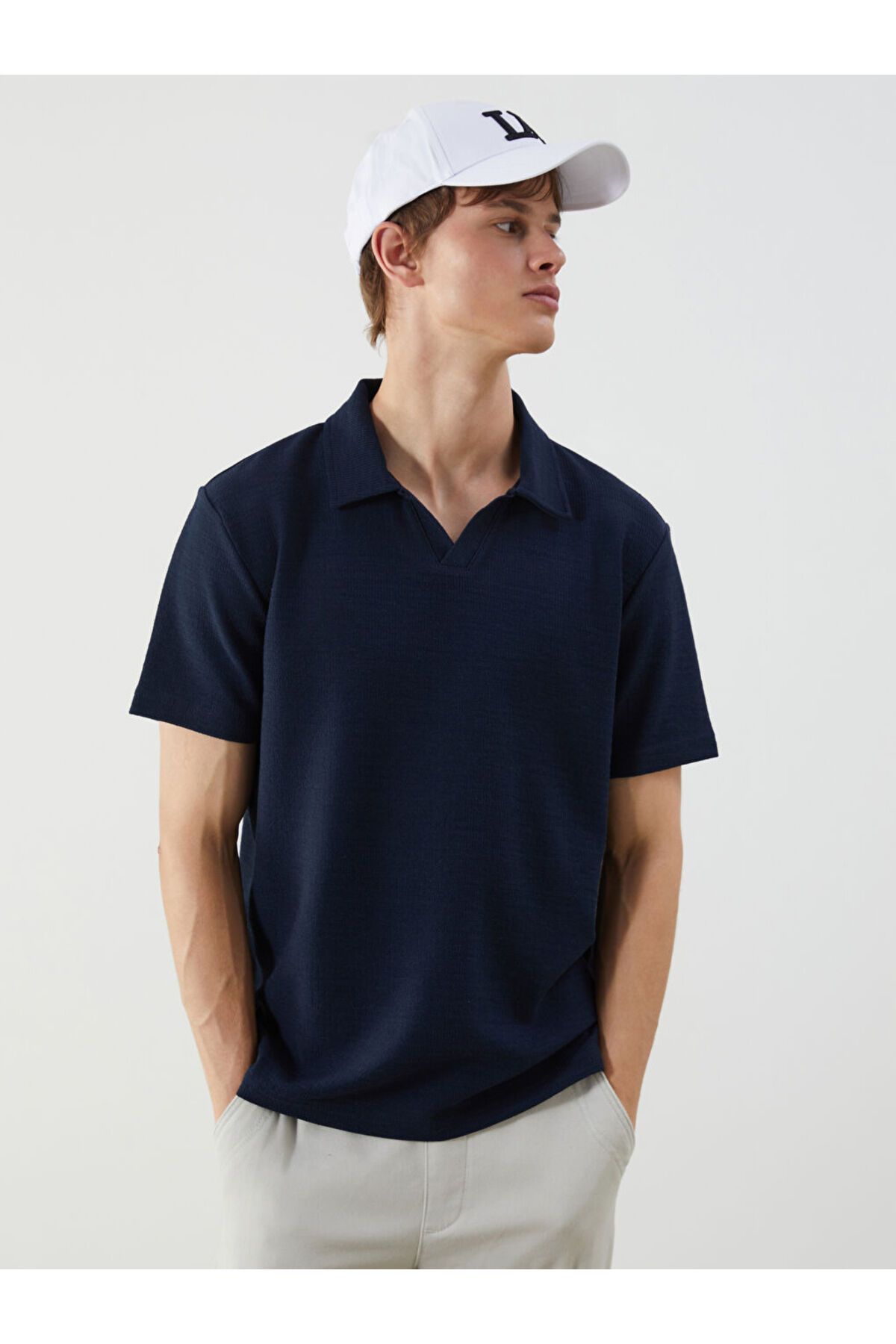 LC Waikiki XSIDE Lacivert Polo Yaka Erkek Tişört