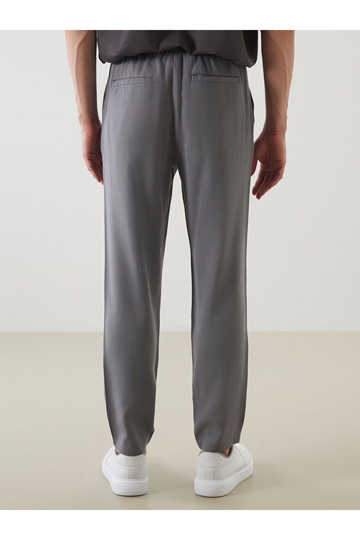 LC Waikiki-Standard Mold Men's Trousers with Elastic Waist 4