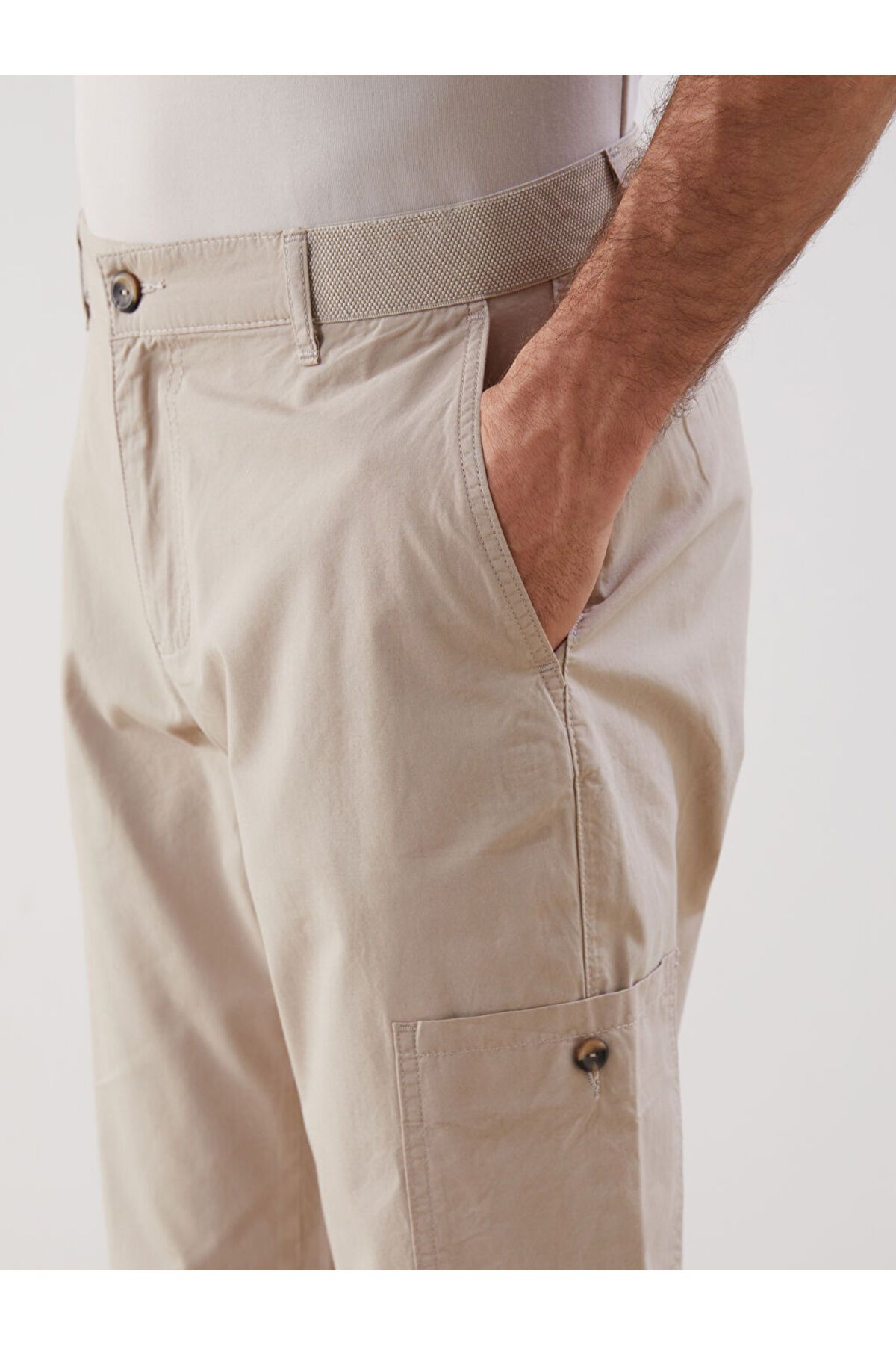 LC Waikiki-Sparkling Selections from Shining Store |   Beige Standard Fit Men's Roller Shorts 3