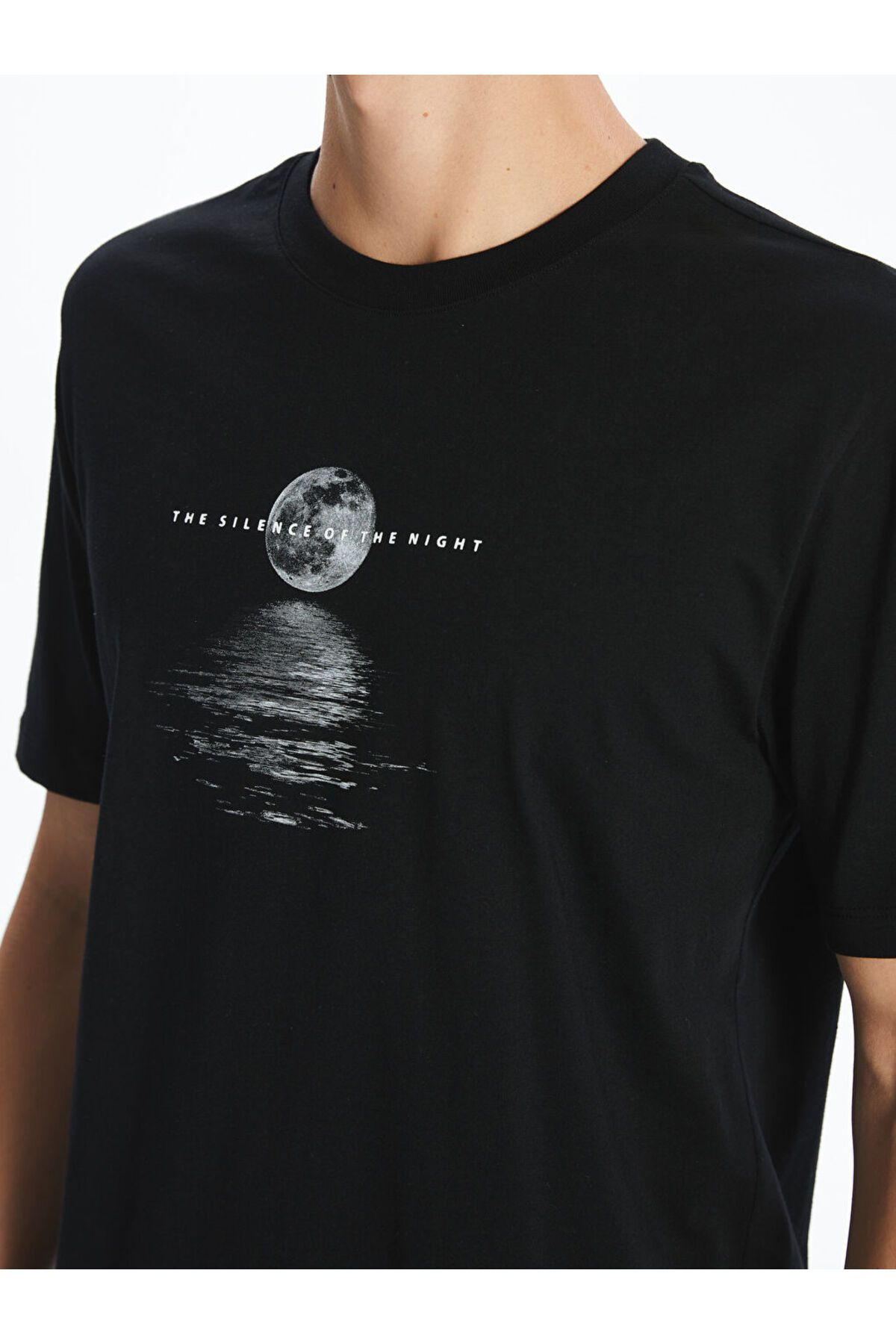 LC Waikiki-New Season Crew Neck εμπριμέ χτενισμένο βαμβακερό ανδρικό Tisort - S5QD53Z8 3