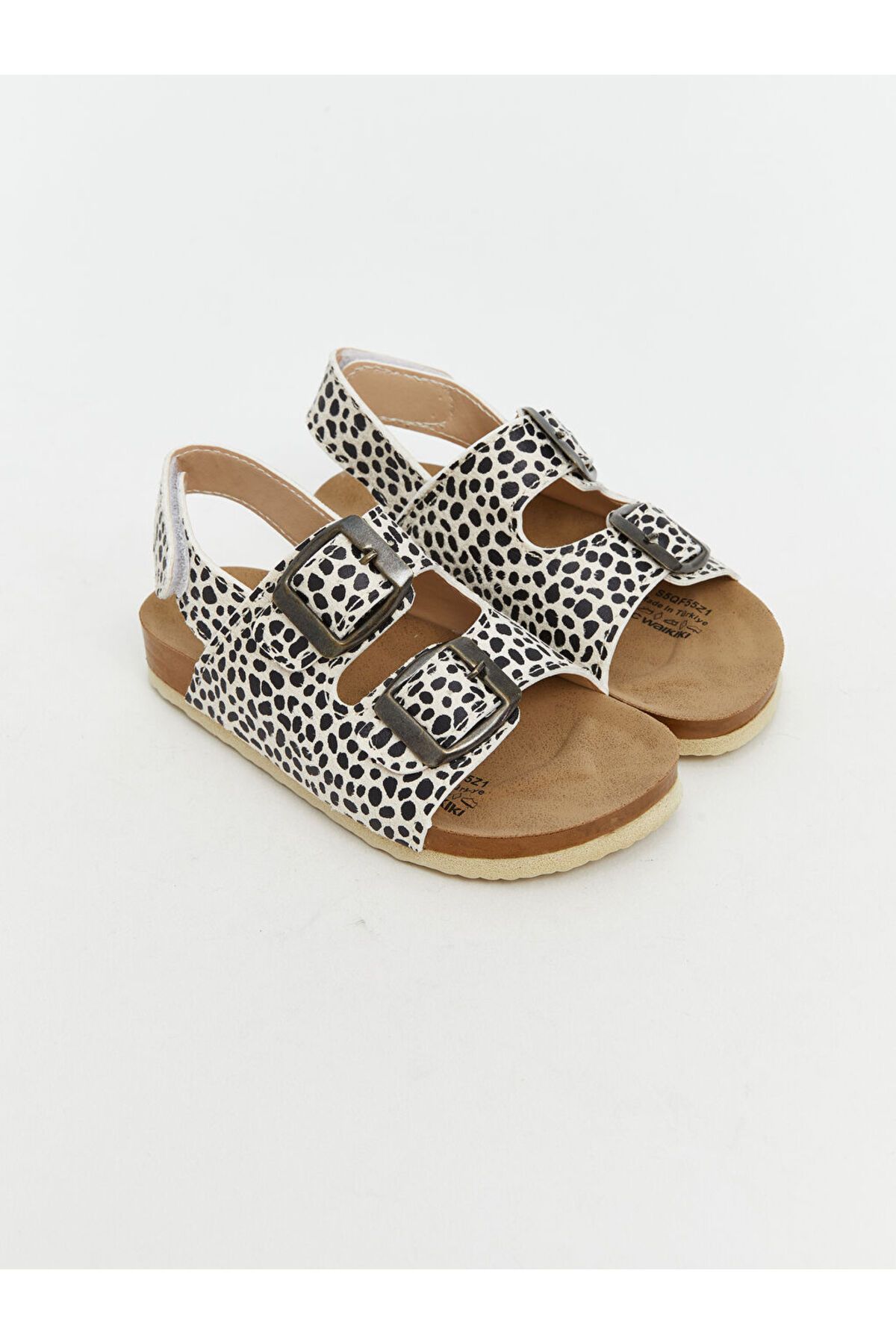 LC Waikiki Zebra Desenli Kız Bebek Sandalet