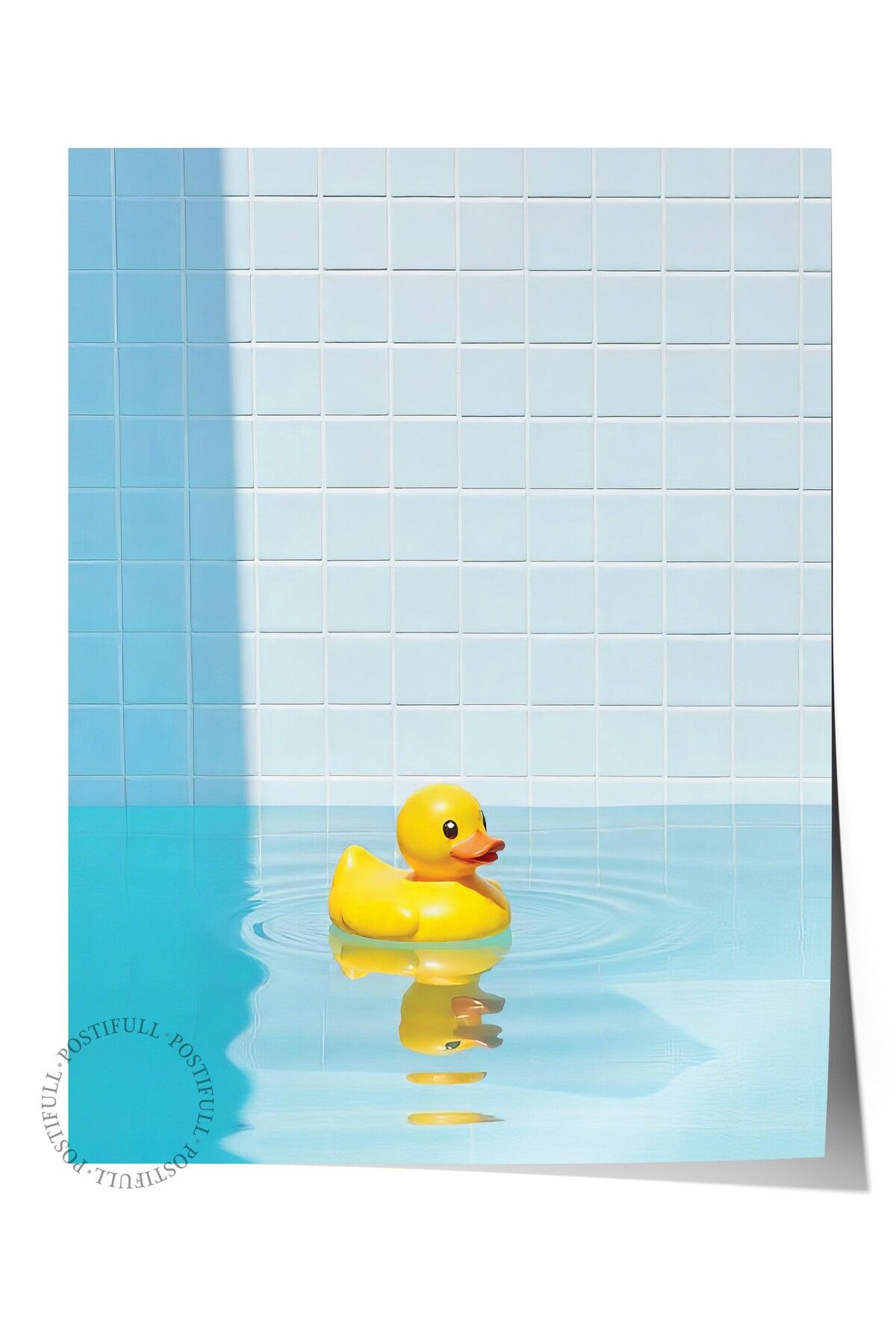Postifull Çerçevesiz Duvar Posteri, Sarı Ördek, Fotoğraf, Sarı Renk Poster, 2025 Yaz Seçkisi, NO:109612