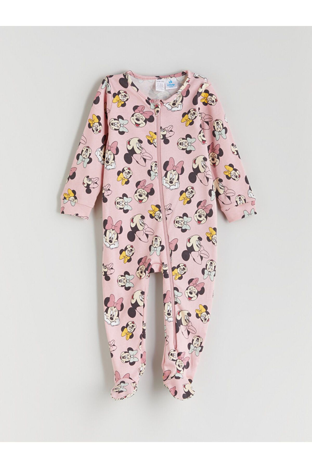LC Waikiki Minnie Mouse Baskılı Kız Bebek Tulum