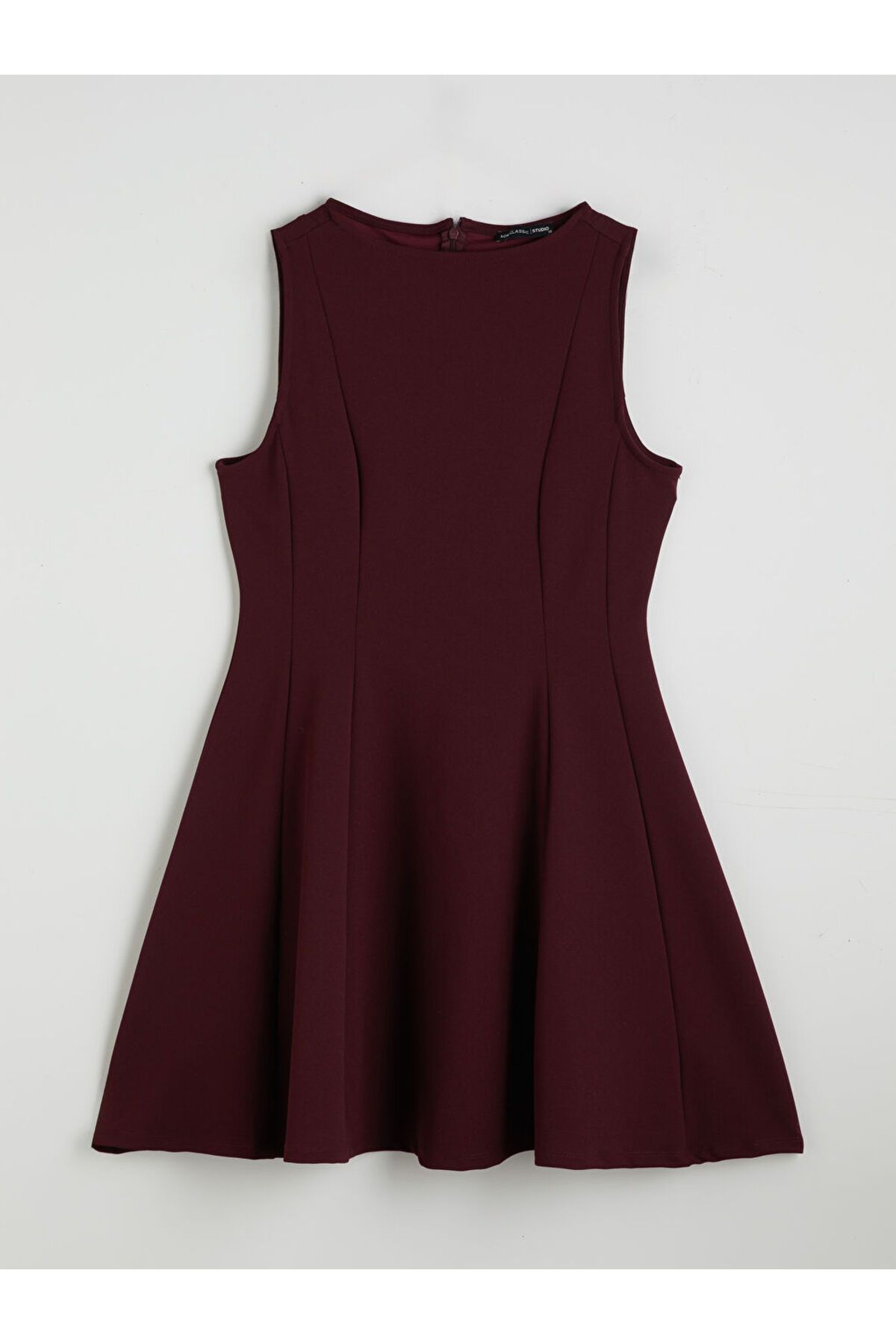 LC Waikiki LCW Bisiklet Yaka Peplum Mini Elbise