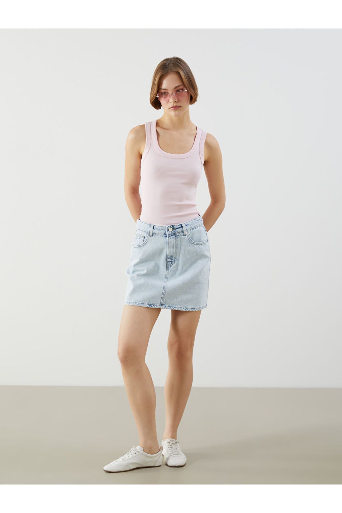 LC Waikiki XSIDE Mavi Dar Fit Mini Jean Etek