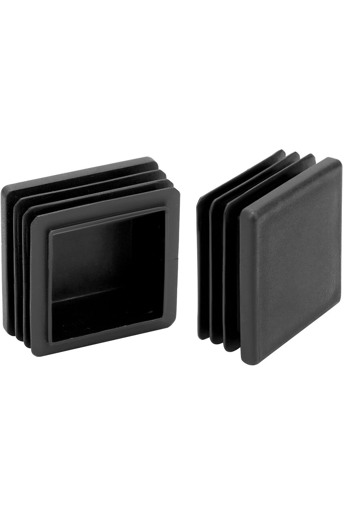 GENERAL-QWORK 20 PCS 40 x 40 mm Black Plastic Square Plugs for Square Tube, Anti-Scratch, Rectangular End Pl 7
