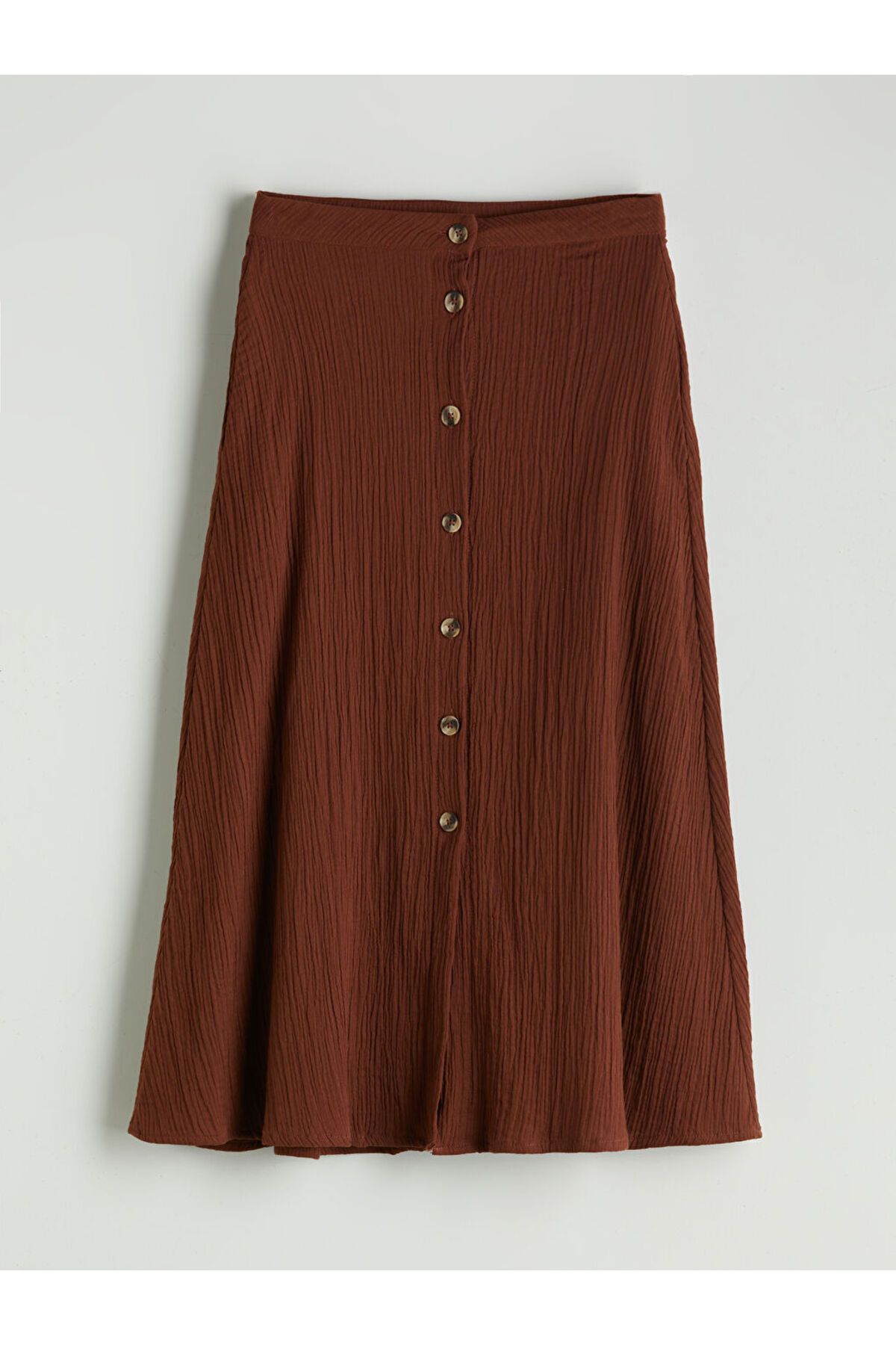 LC Waikiki-Textured Skirt with Elastic Waist 1