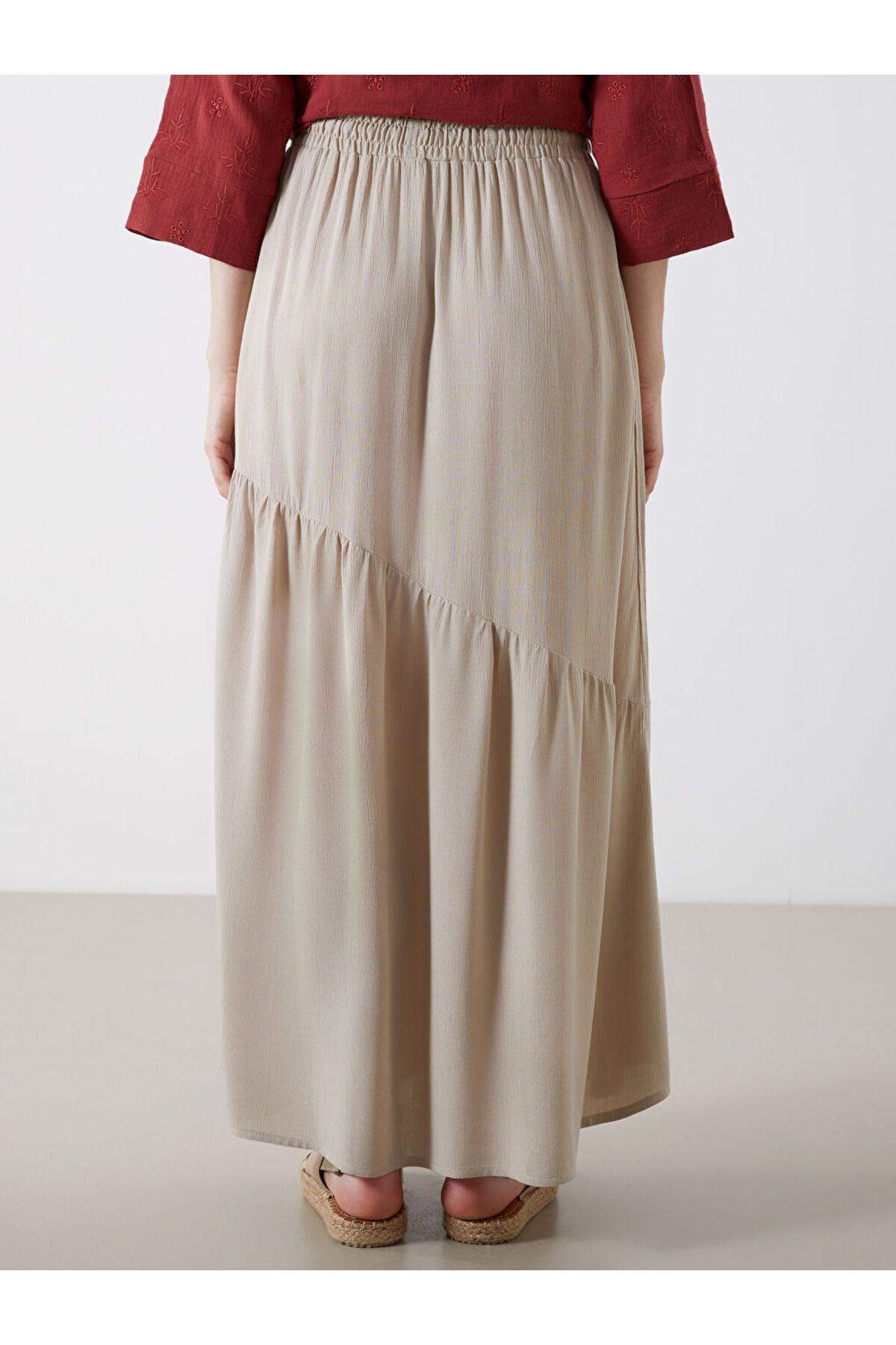 LC Waikiki-Pleated Skirt with Elastic Waist 4