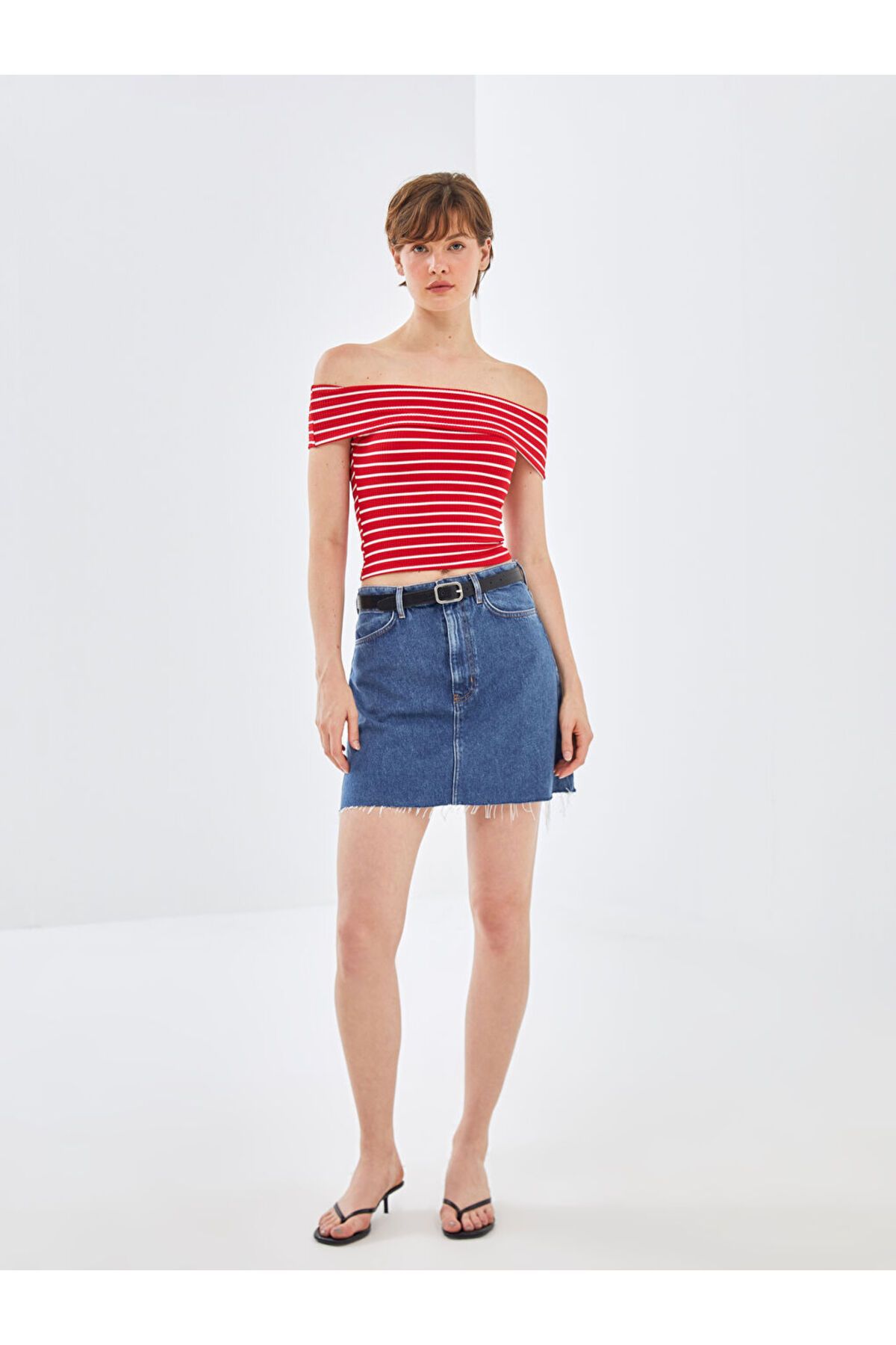 LC Waikiki LCW Standart Fit Kadın Jean Etek