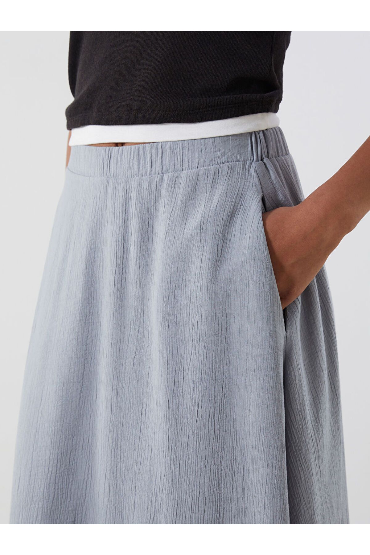 LC Waikiki-A-Line Skirt with Elastic Waist 3