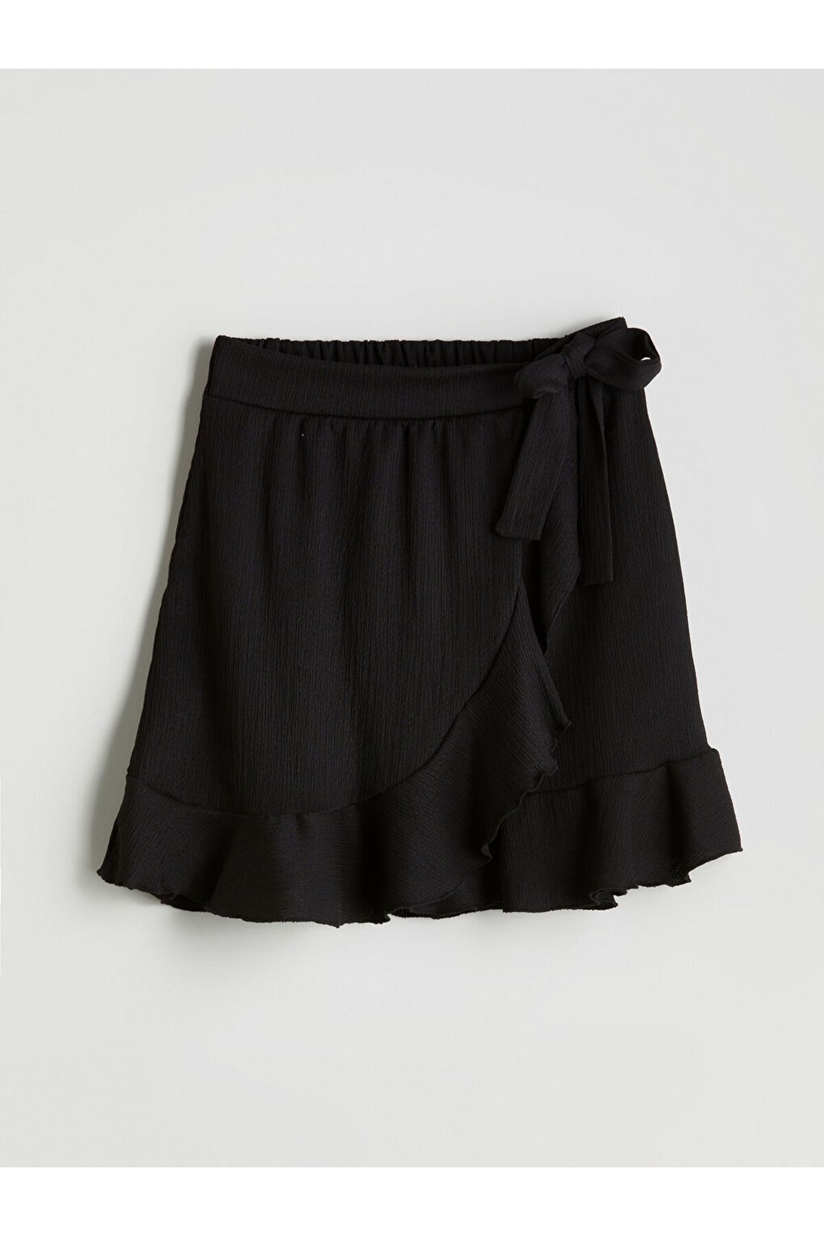 LC Waikiki-Textured Ruffled Mini Skirt with Elastic Waist 5