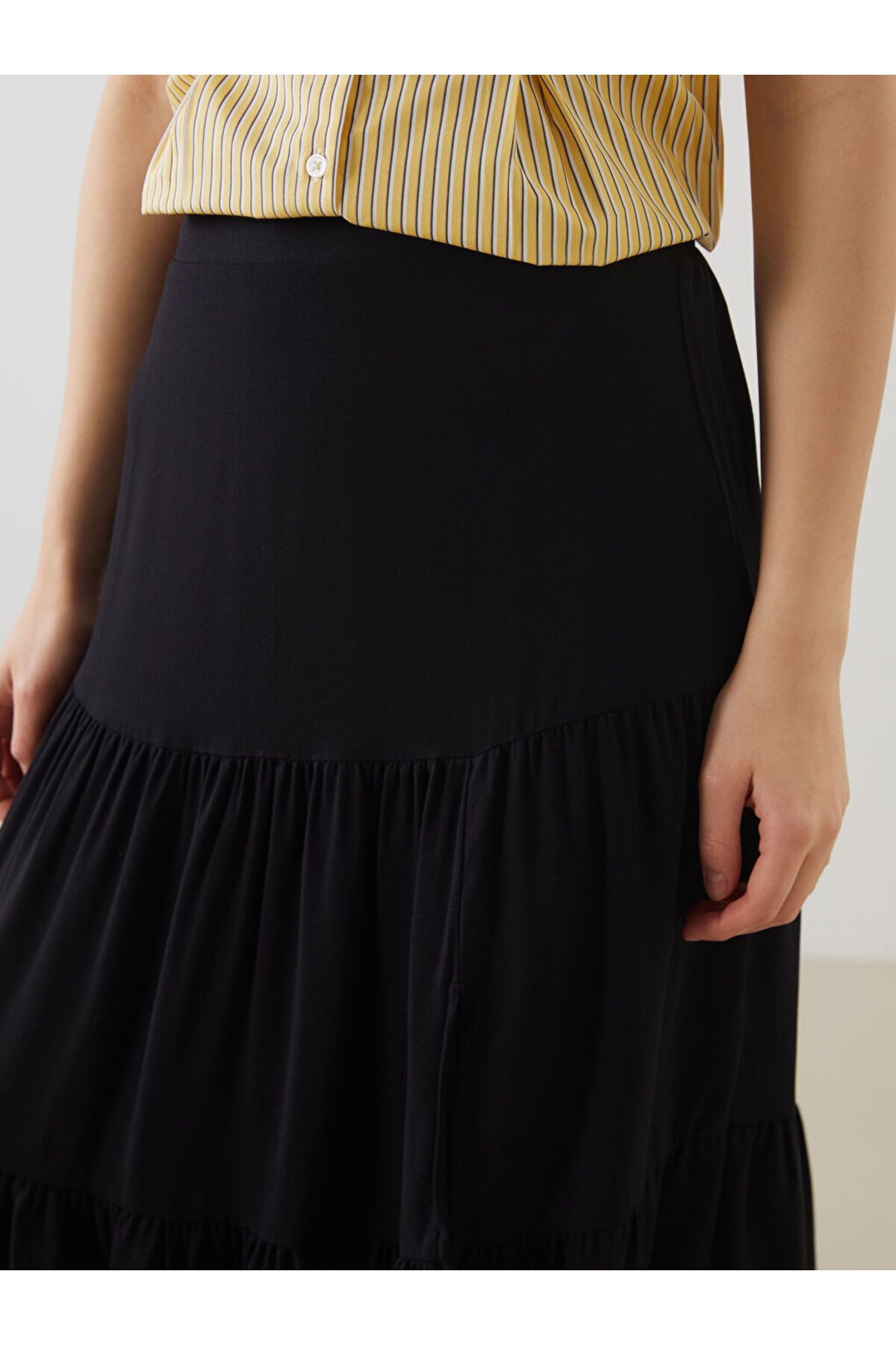 LC Waikiki-Folded Skirt with Elastic Waist 3