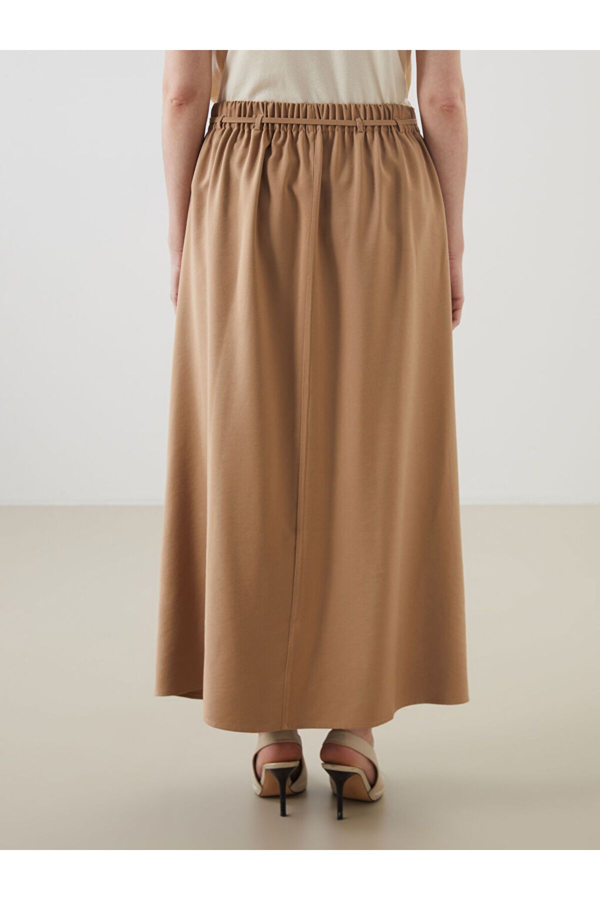 LC Waikiki-Lcw Elastic Waist A-Line Skirt Fast Fashion 4