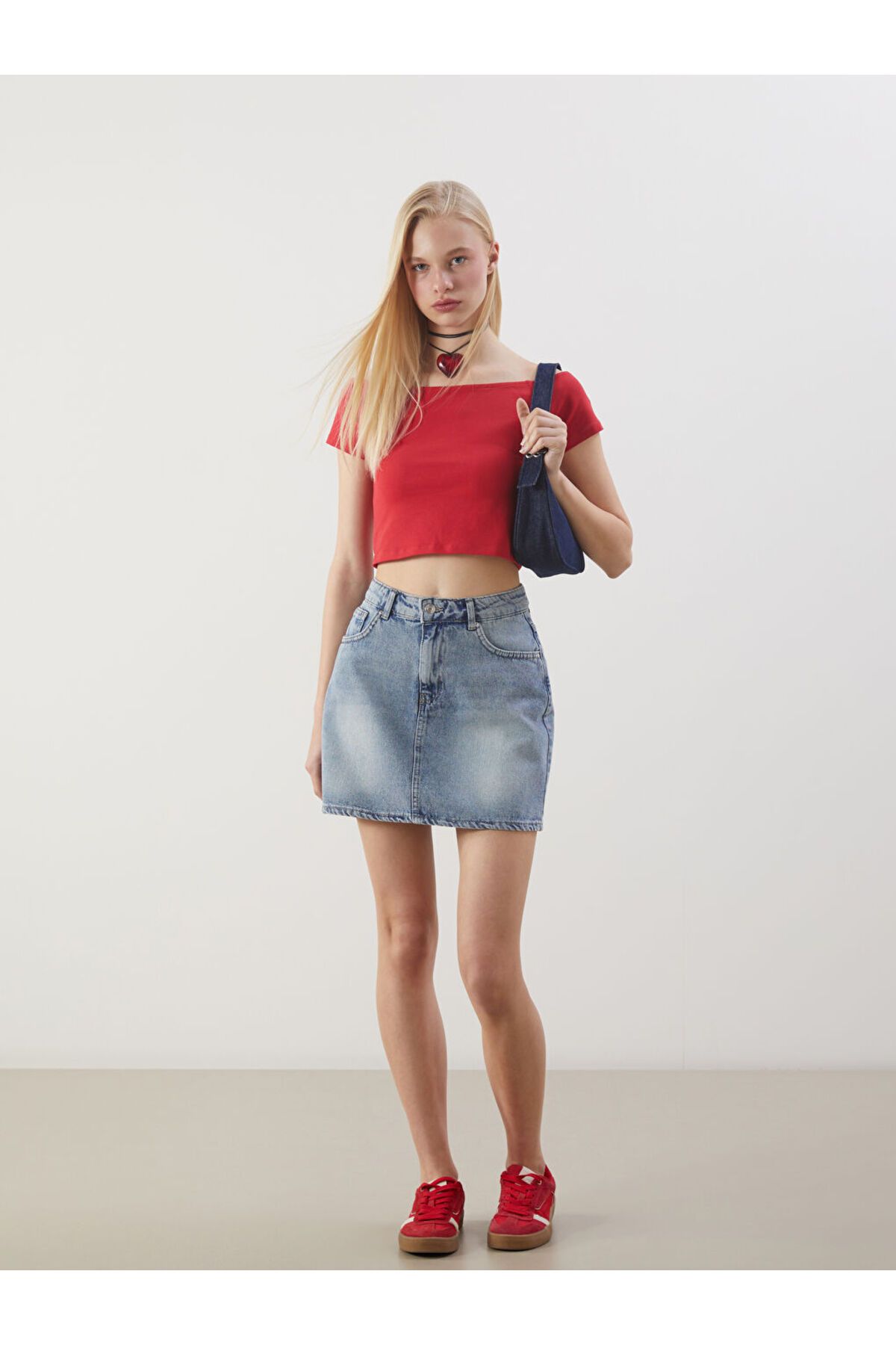 LC Waikiki XSIDE Mavi Dar Fit Mini Jean Etek