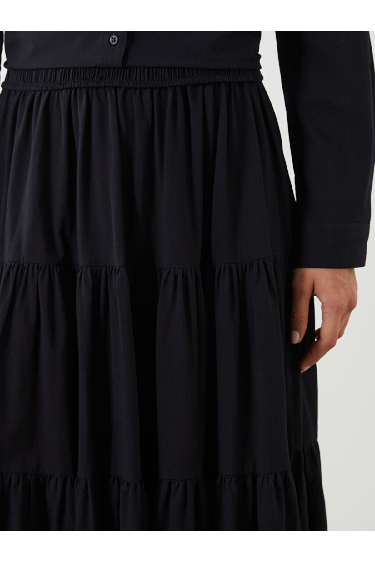 LC Waikiki-Folded Skirt with Elastic Waist 3