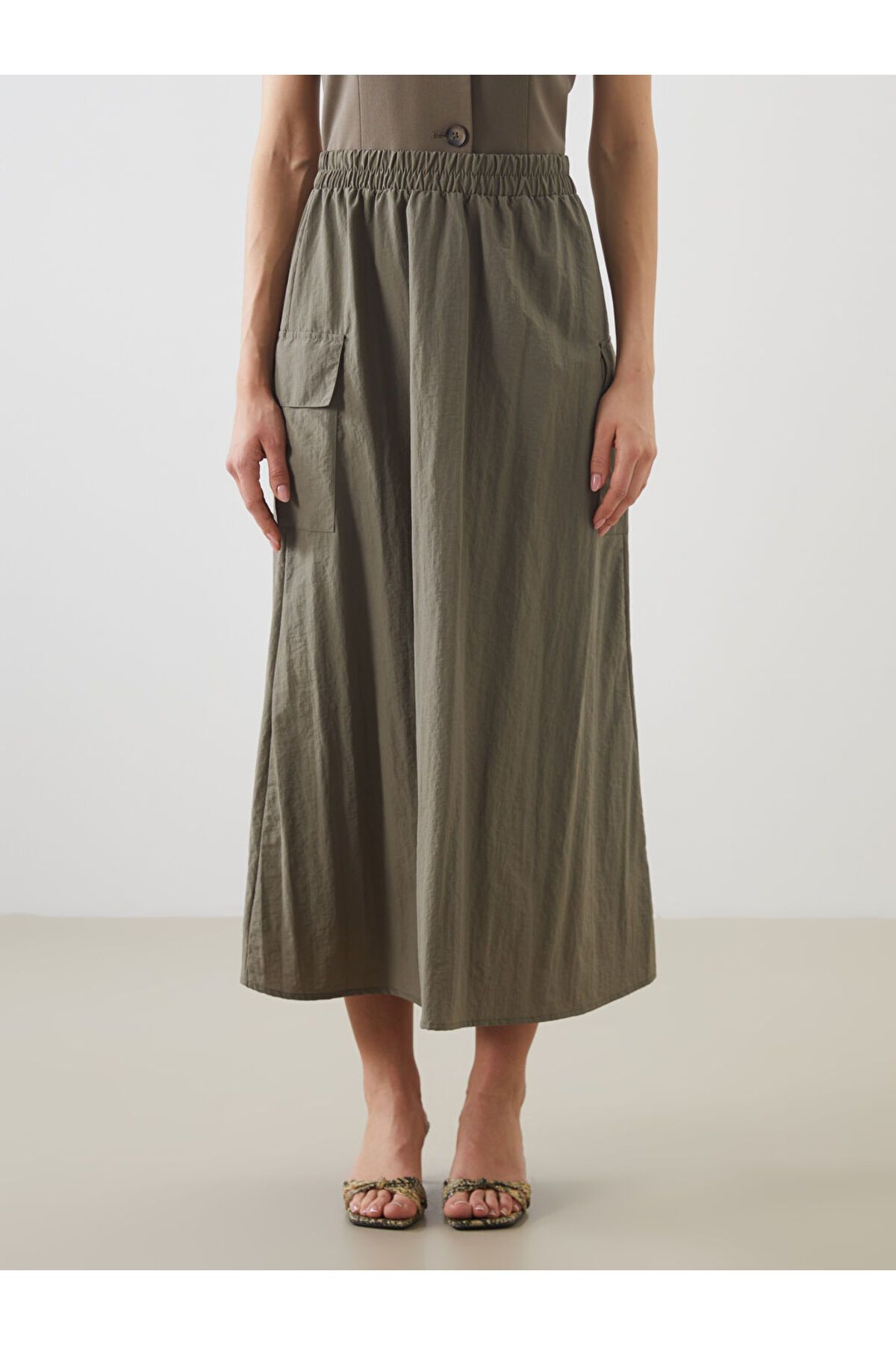 LC Waikiki-A-Line Skirt with Elastic Waist 2