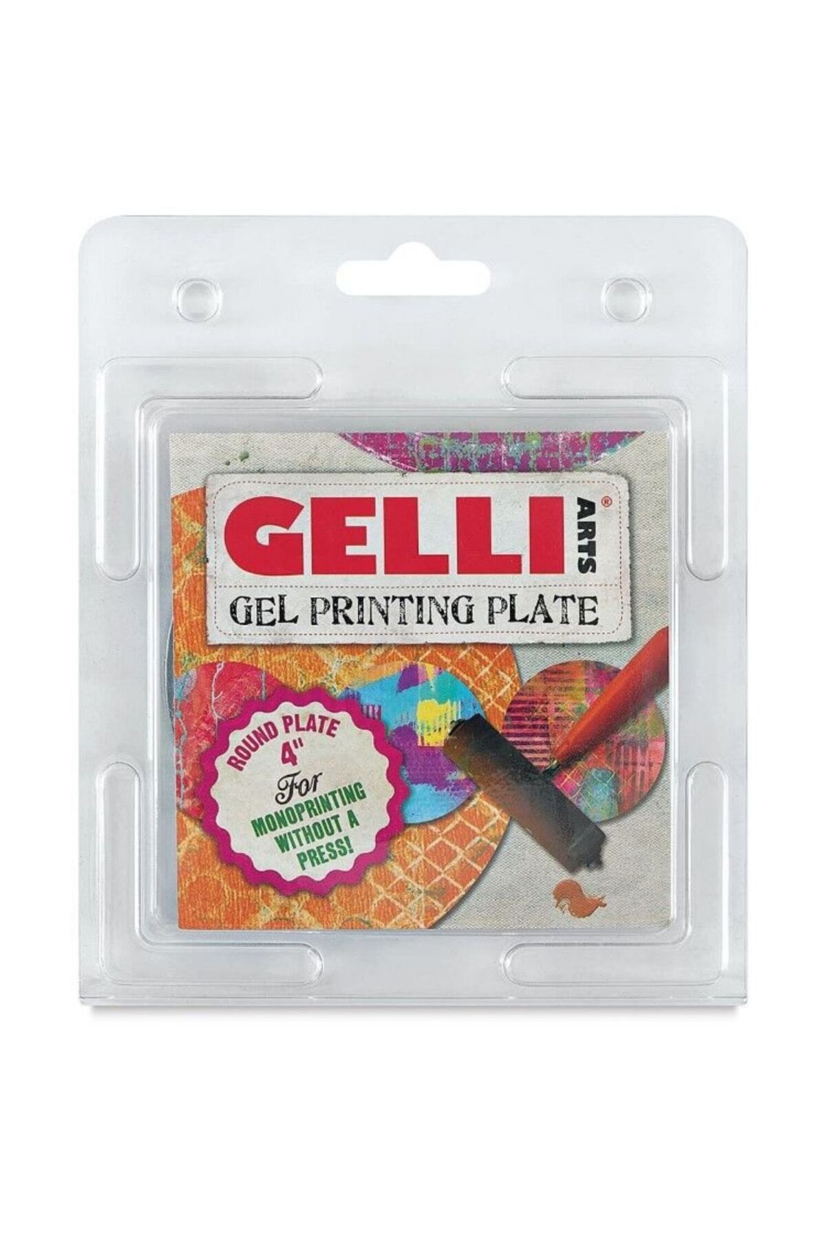 MASTRO Gelli Arts Gel Printing Plate Jel Yuvarlak Baskı Plakası 10cm