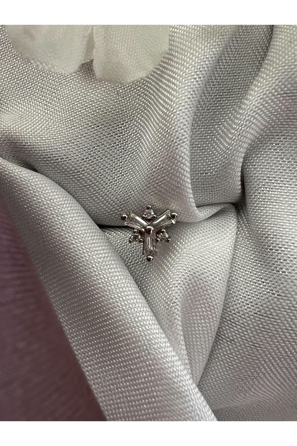 MODA Taşlı Cerrahi Çelik Piercing