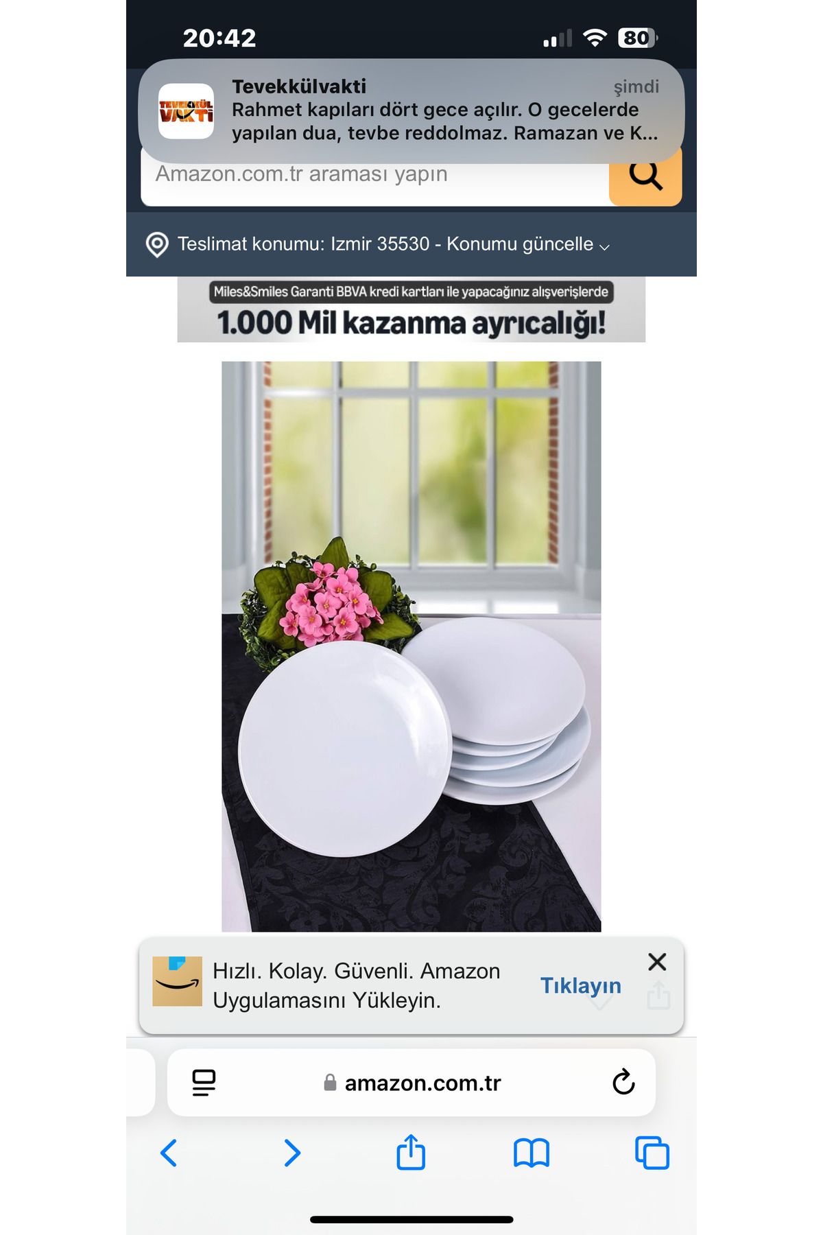 marika butik Beyaz Keramika Pasta Tabağı Beyaz Yuvarlak Pasta Tabağı