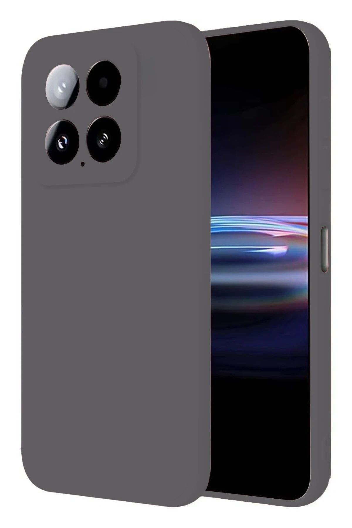 cepmoda Xiaomi 14T PRO Telefon Kılıfı - Lansman, iÇi Süet/Kadife, Soft v2 - GRİ