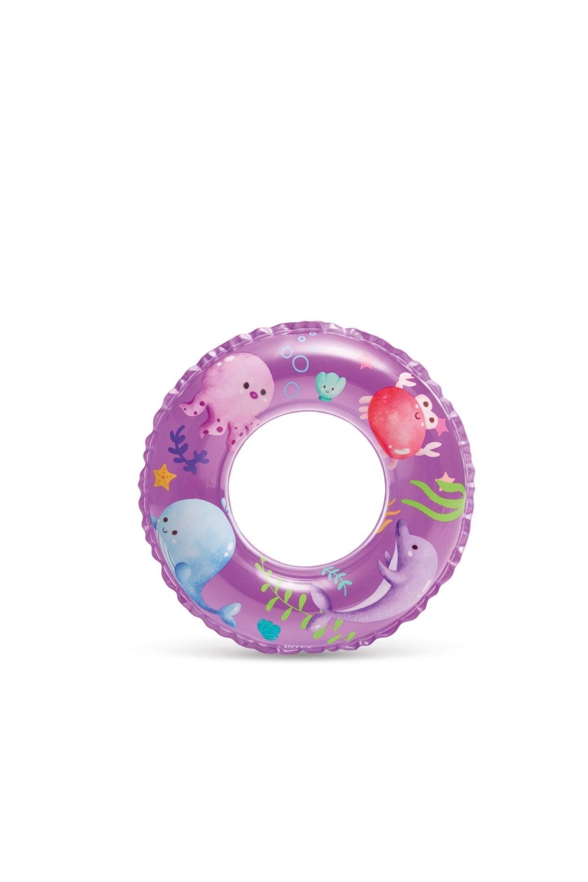 MAİN SHOP Intex Sevimli Baskılı Simit 61 cm (6-10Yaş) Şişme Havuz ve Deniz Yüzme Simidi Çocuk Simidi M-59242