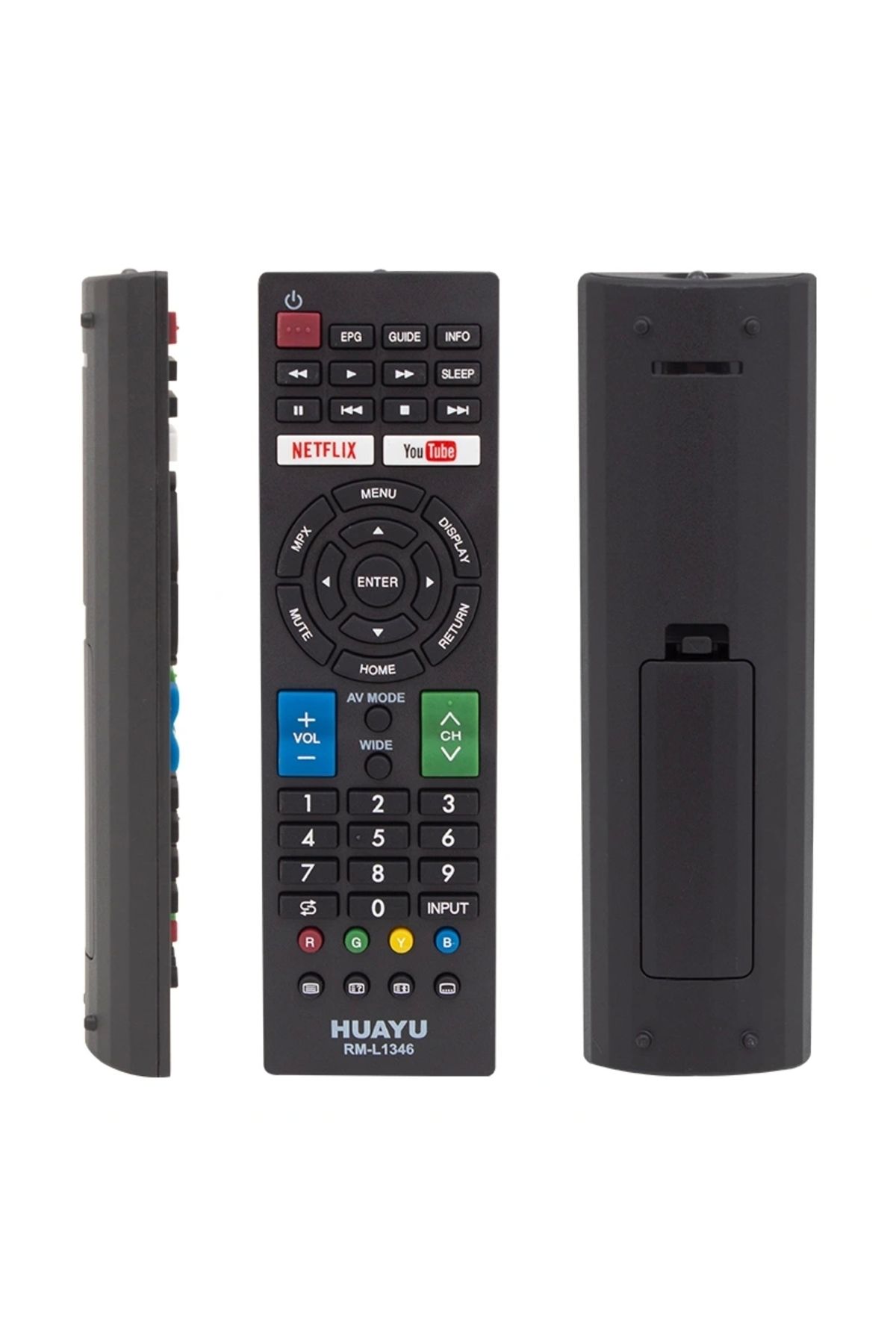 ALFA AKSESUAR 03 Huayu Kl Sharp Rm-l1346 Netflıx Ve Youtube Tuşlu Lcd-led Tv Kumanda Blisterli
