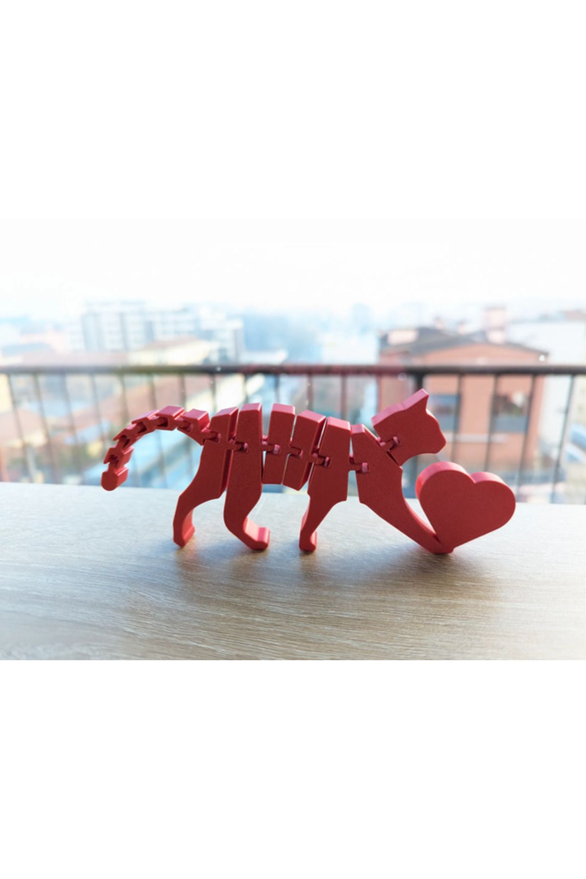 TSC Kırmızı Kedi Oyuncak Hareketli Oyuncak 10 Cm