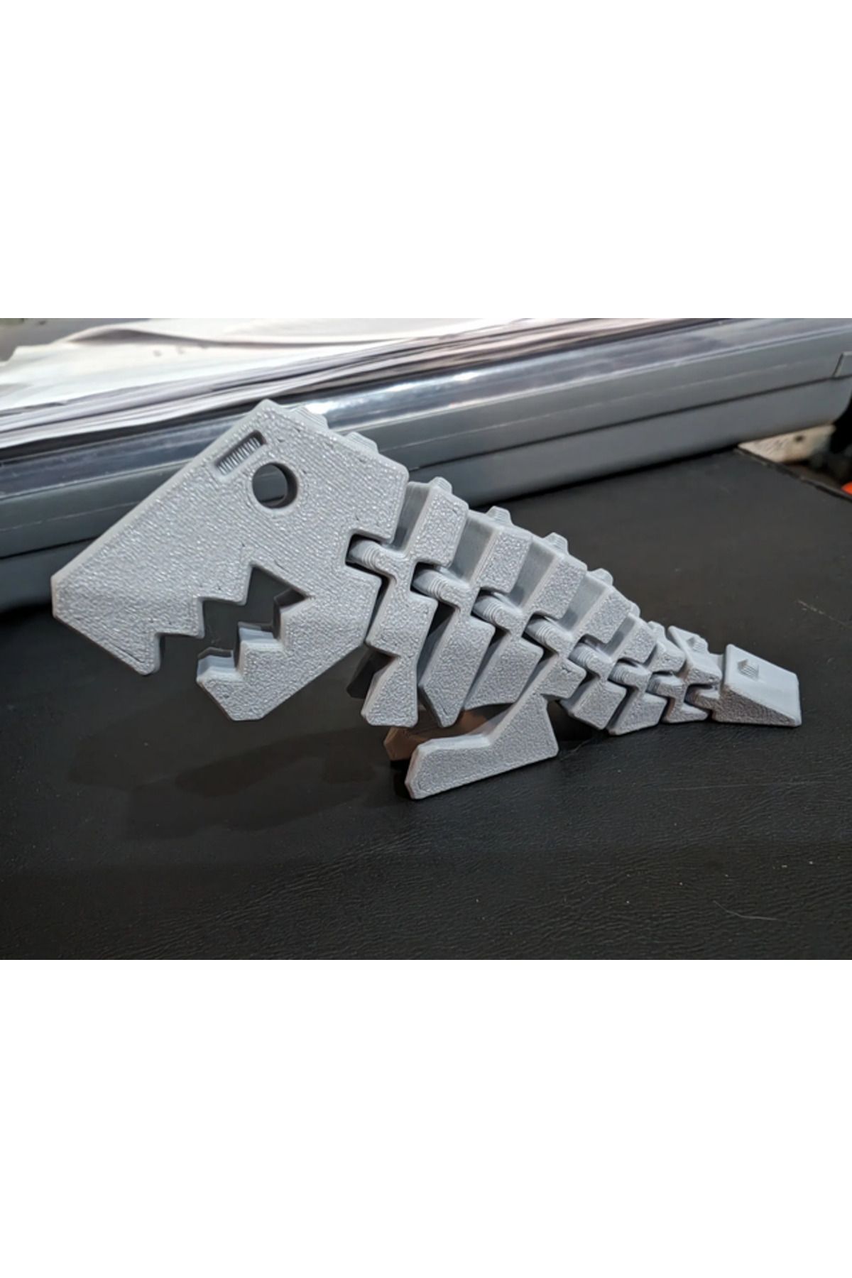 TSC Hareketli Tyrannosaurus Rex Dinazor Modeli 12 Cm Ufak boy Gri Renk PLA MALZEME