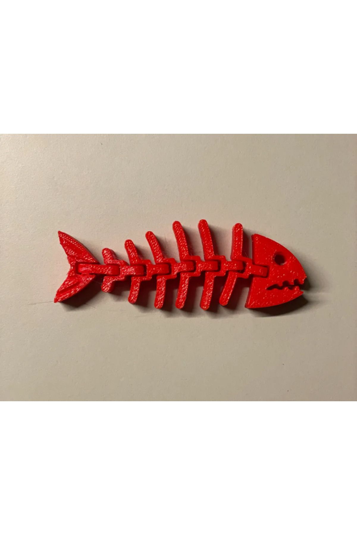 TSC Kırmızı Renk PLA Doğal Malzeme Balık Baskı 12 CM Ufak Oyuncak