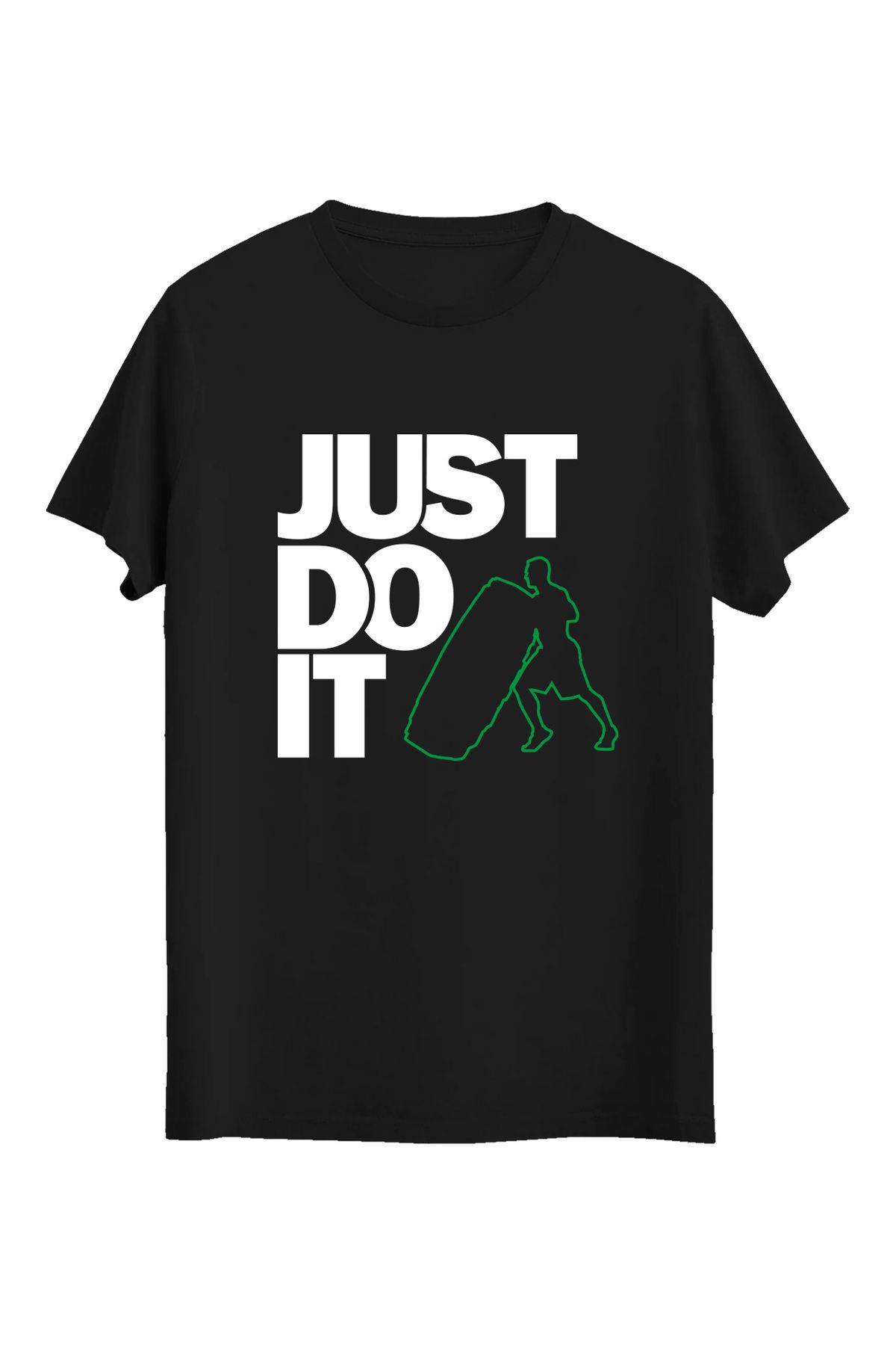 srcmarket Body, Gym Sporcularına Özel, JustDoit Baskılı Unisex Tshirt