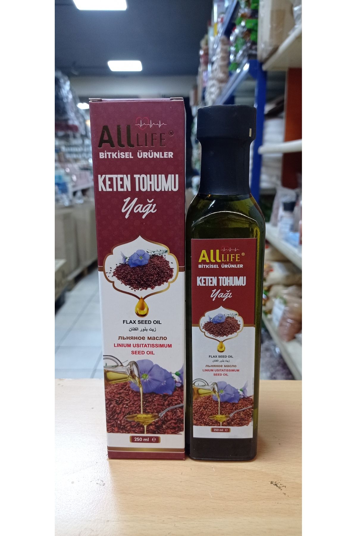 alllife Keten Tohumu Yağı Saf ve Katkısız 250 ml