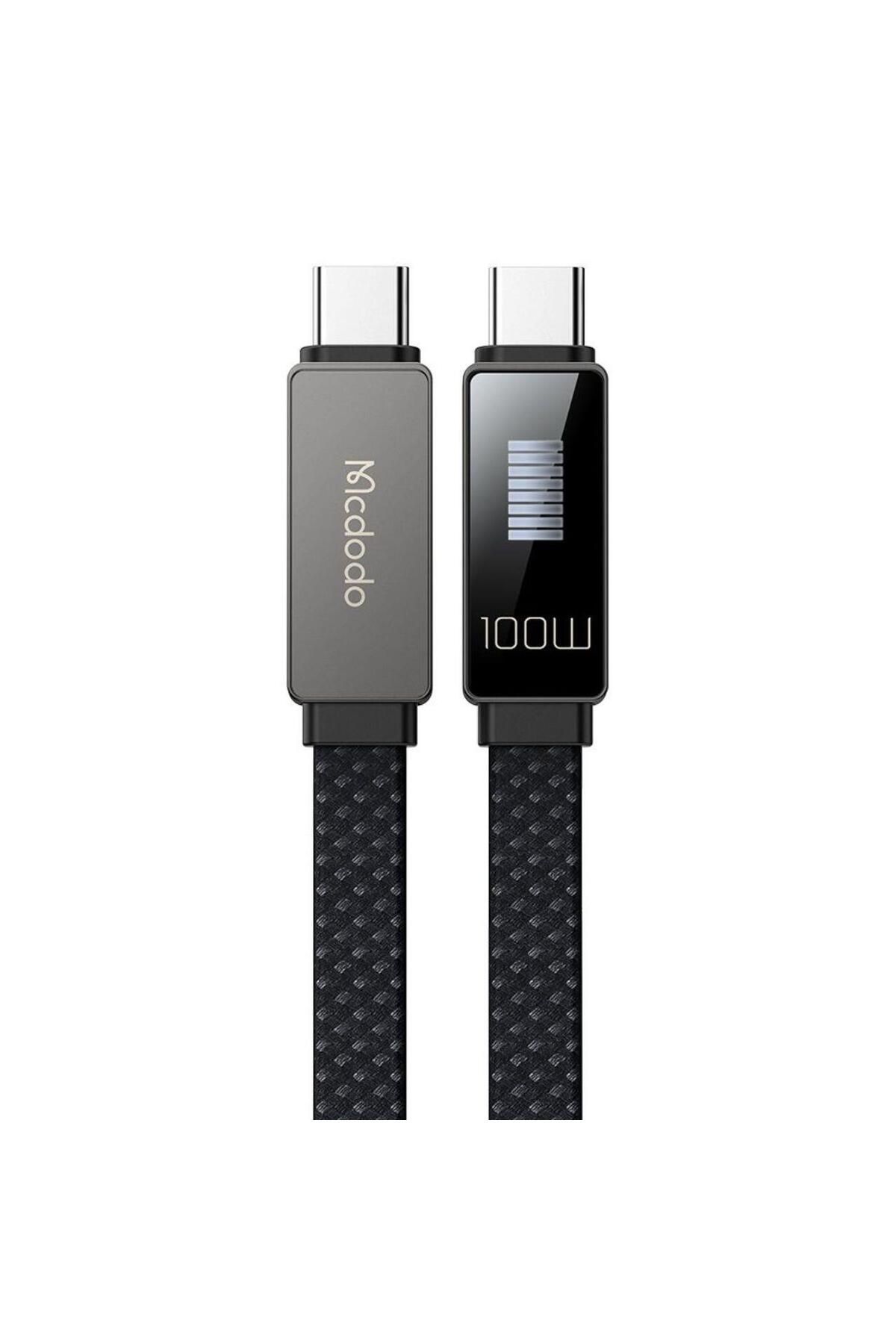 Mcdodo-Cablu Type-c La Type-c Rhythm Led, Fast Charging, 100w, 1.2m, Negru 2