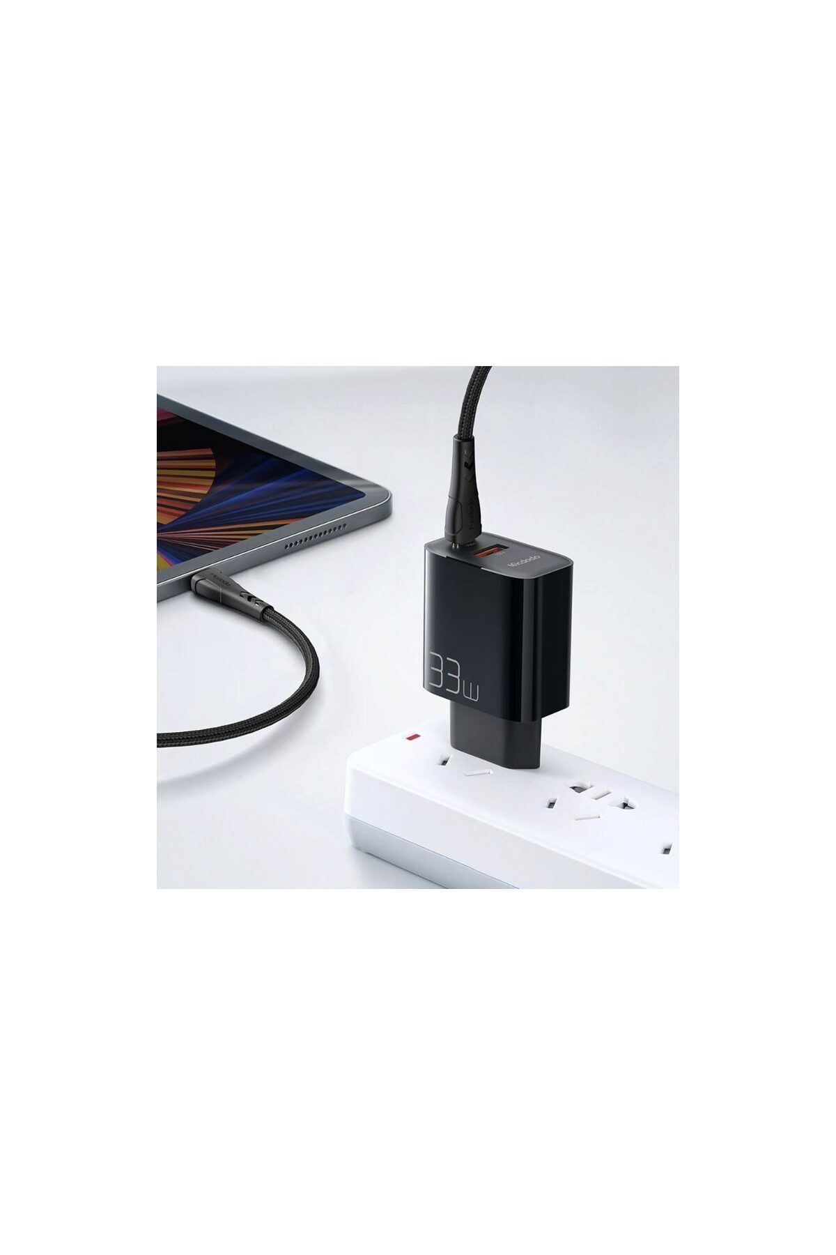 Mcdodo-Set Incarcator Retea Dual Port Fast Charge 33w Cablu Type-c La Type-c 1,2m, Black 3