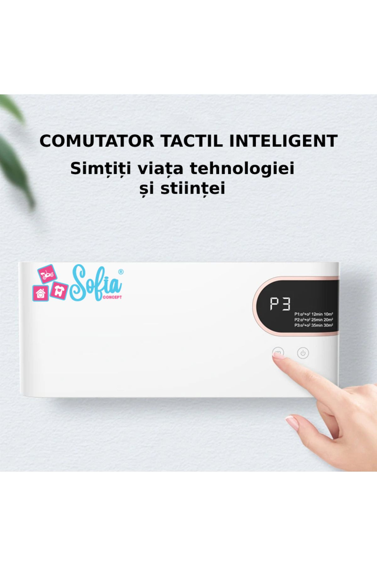 Sofia Concept-Ozone/Anion Air Purifier, Sterilization, Sofia CONCEPT®, 4W, 3 Modes, Portable, 2000mAh, Green 3