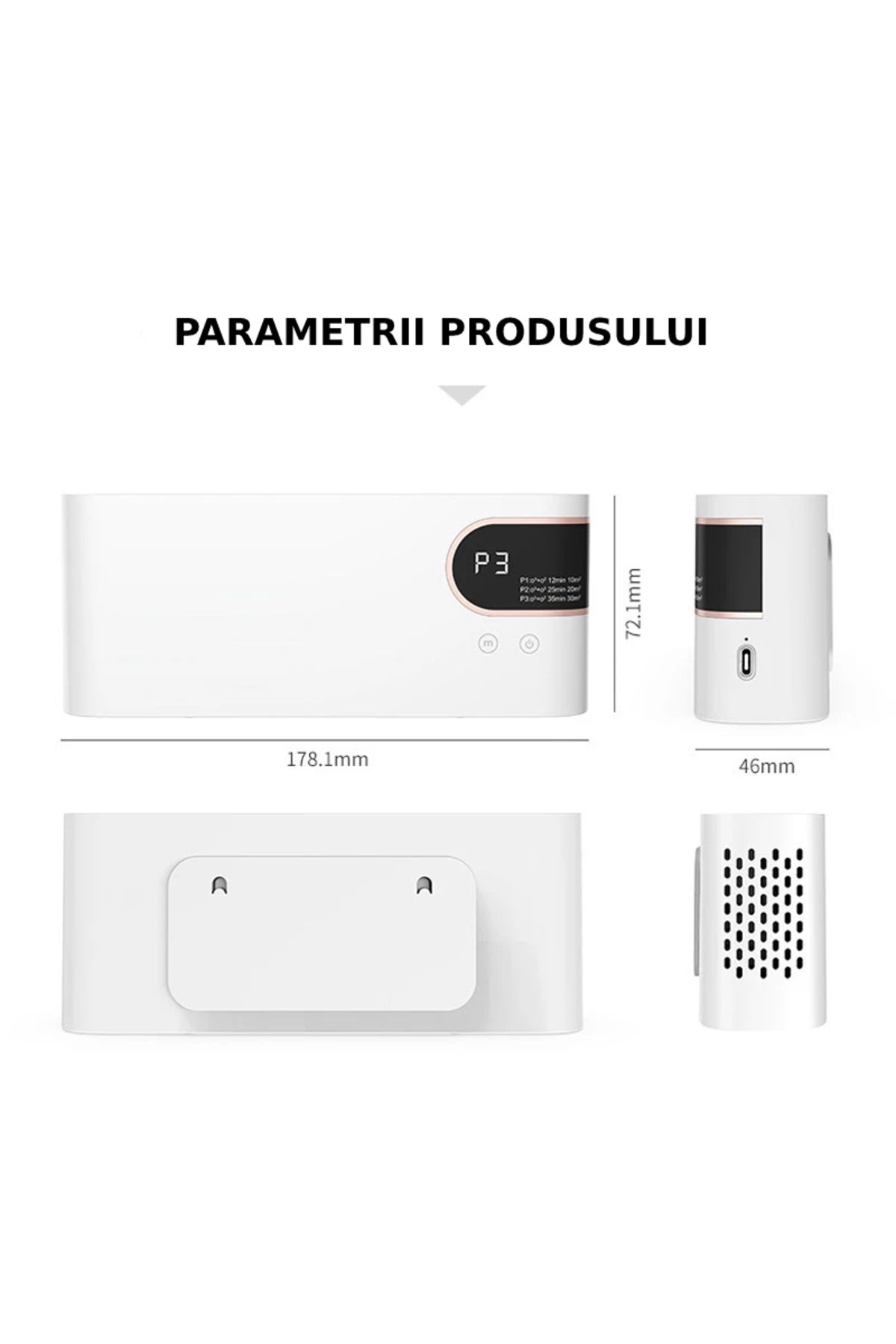 Sofia Concept-Ozone/Anion Air Purifier, Sterilization, Sofia CONCEPT®, 4W, 3 Modes, Portable, 2000mAh, Green 8