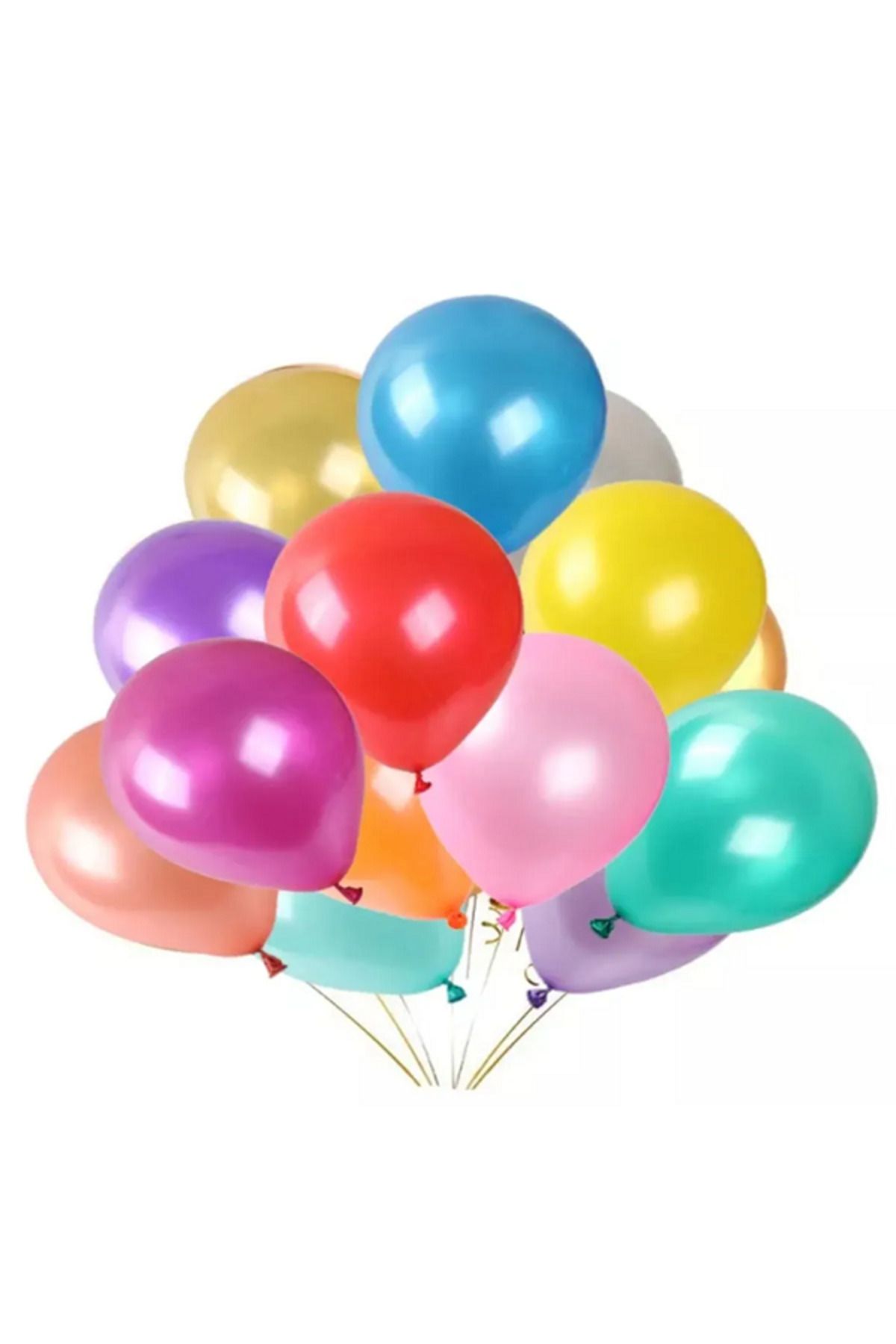 Parti Zamanı 12 inch 30 cm Balon 10 Adet Karışık Renk