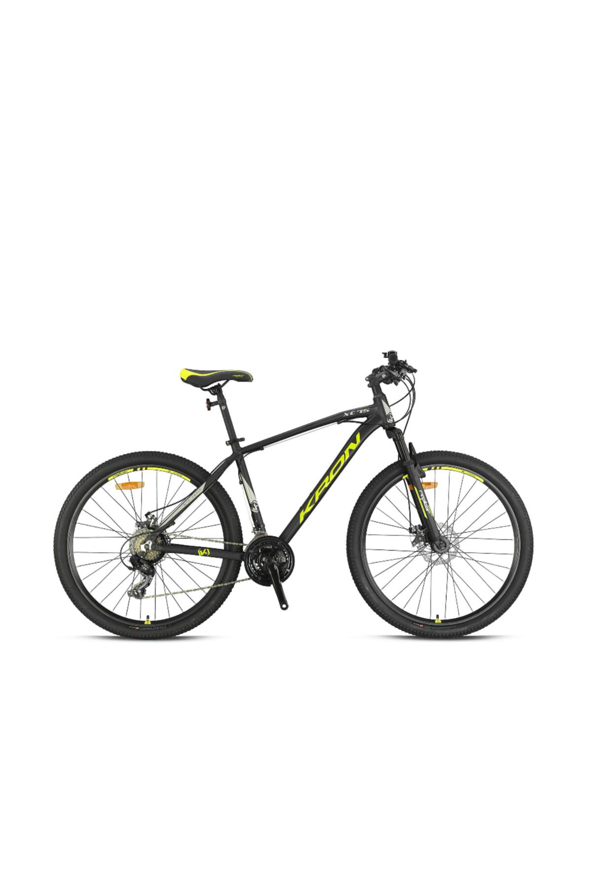 Kron XC 75 - 27.5 MTB - 18' - 21 Vites - V.B. - Mat Siyah-Neon Sarı/Bej KRN25-062