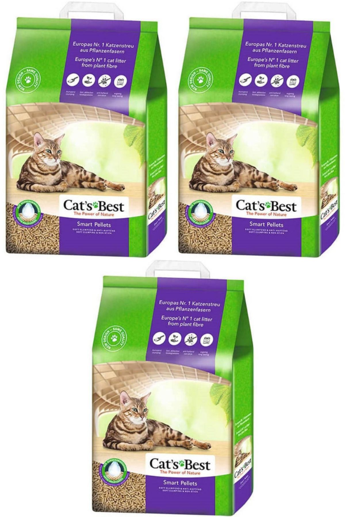 Cats Best Smart Pellet Kedi Kumu 10lt - 3 Adet