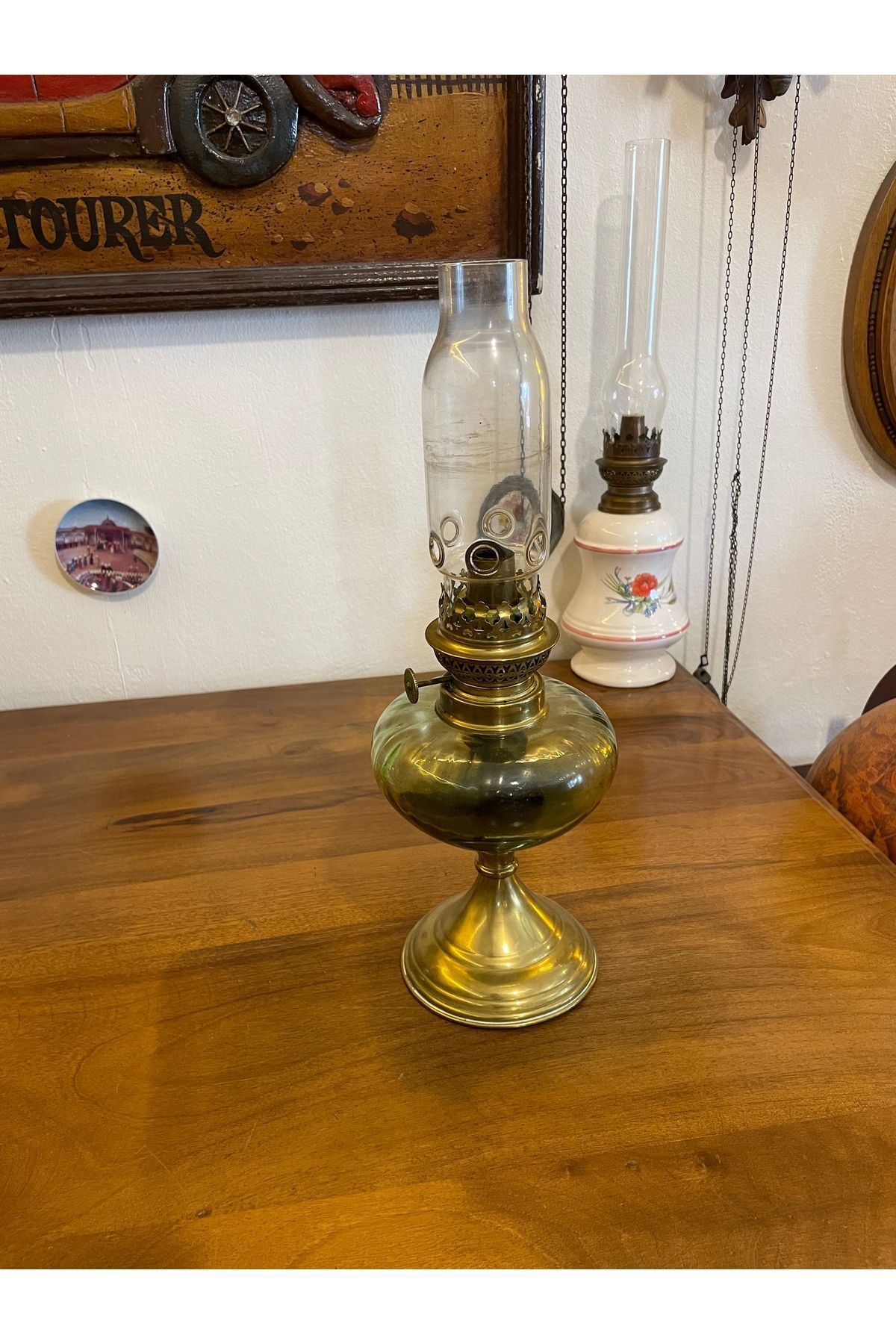 SerenityHaven Antika gaz lambası